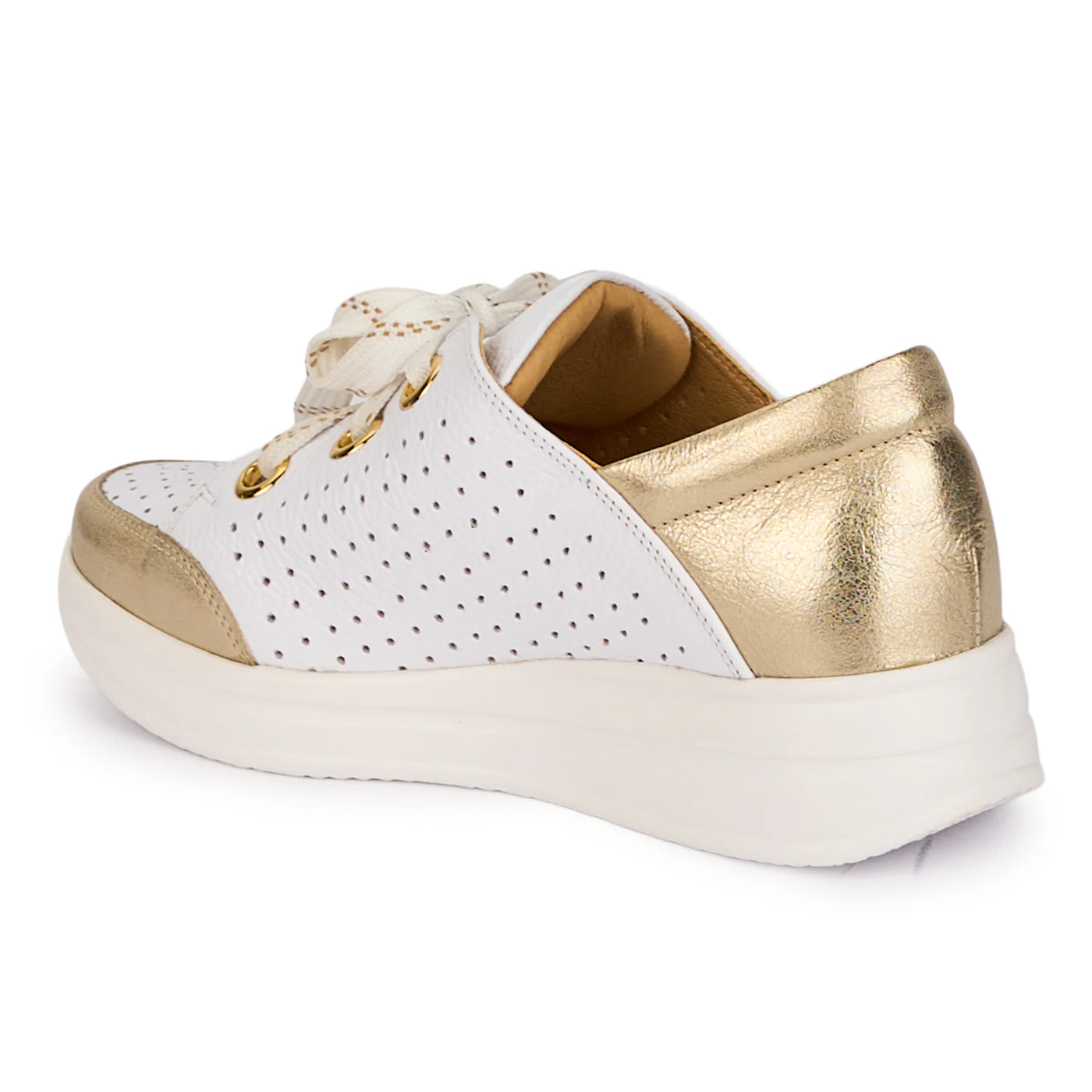 Pantofi dama casual din piele naturala alba 18472 - Image 2