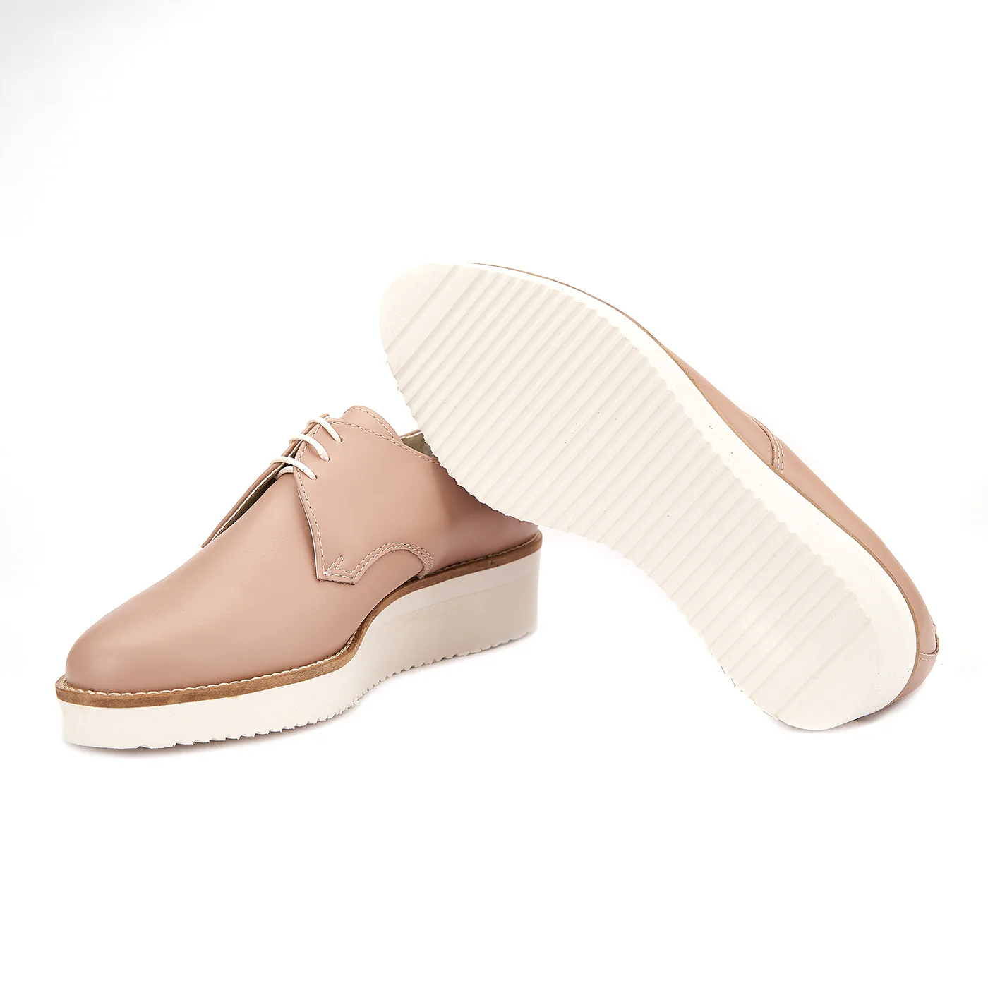 Pantofi dama casual din piele naturala bej 1520 - Image 4