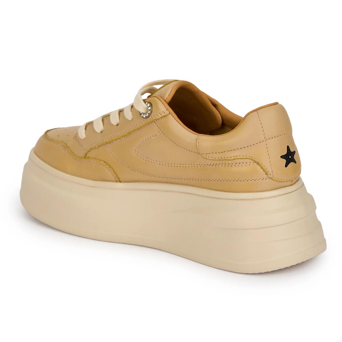 Pantofi dama casual din piele naturala bej 18865 - Image 2