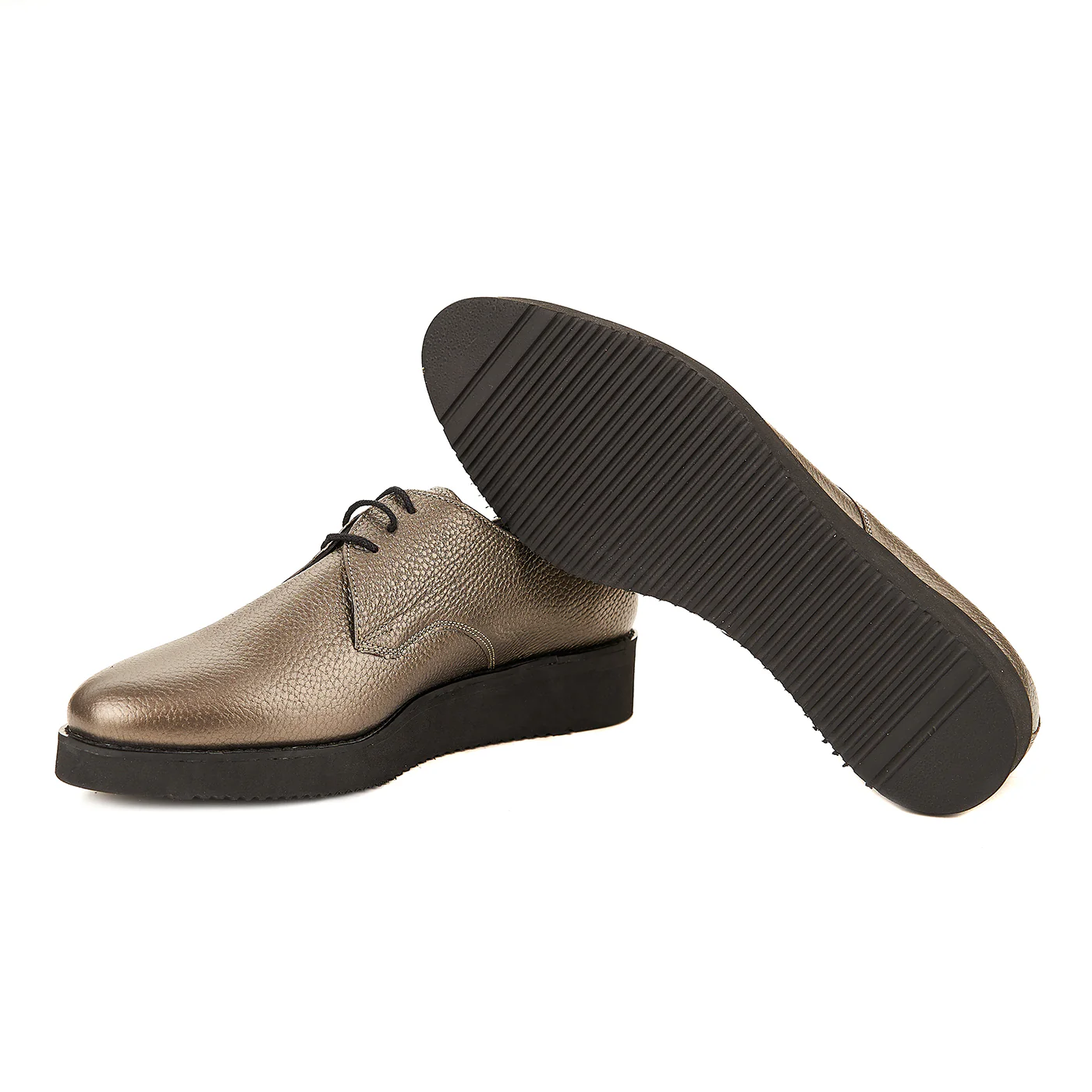 Pantofi dama casual din piele naturala bronz 1560 - Image 3