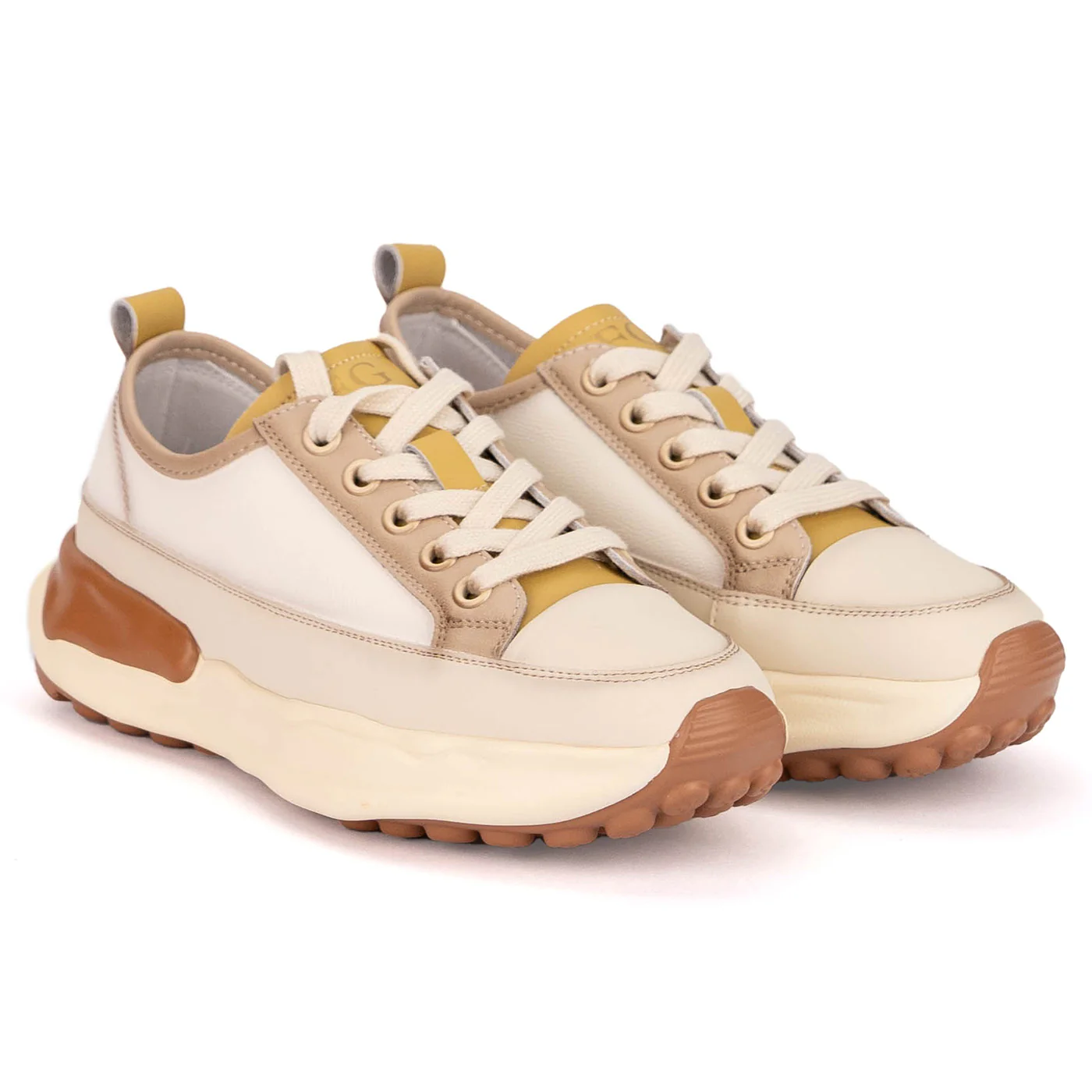 Pantofi dama casual din piele naturala multicolora 18784 - Image 4
