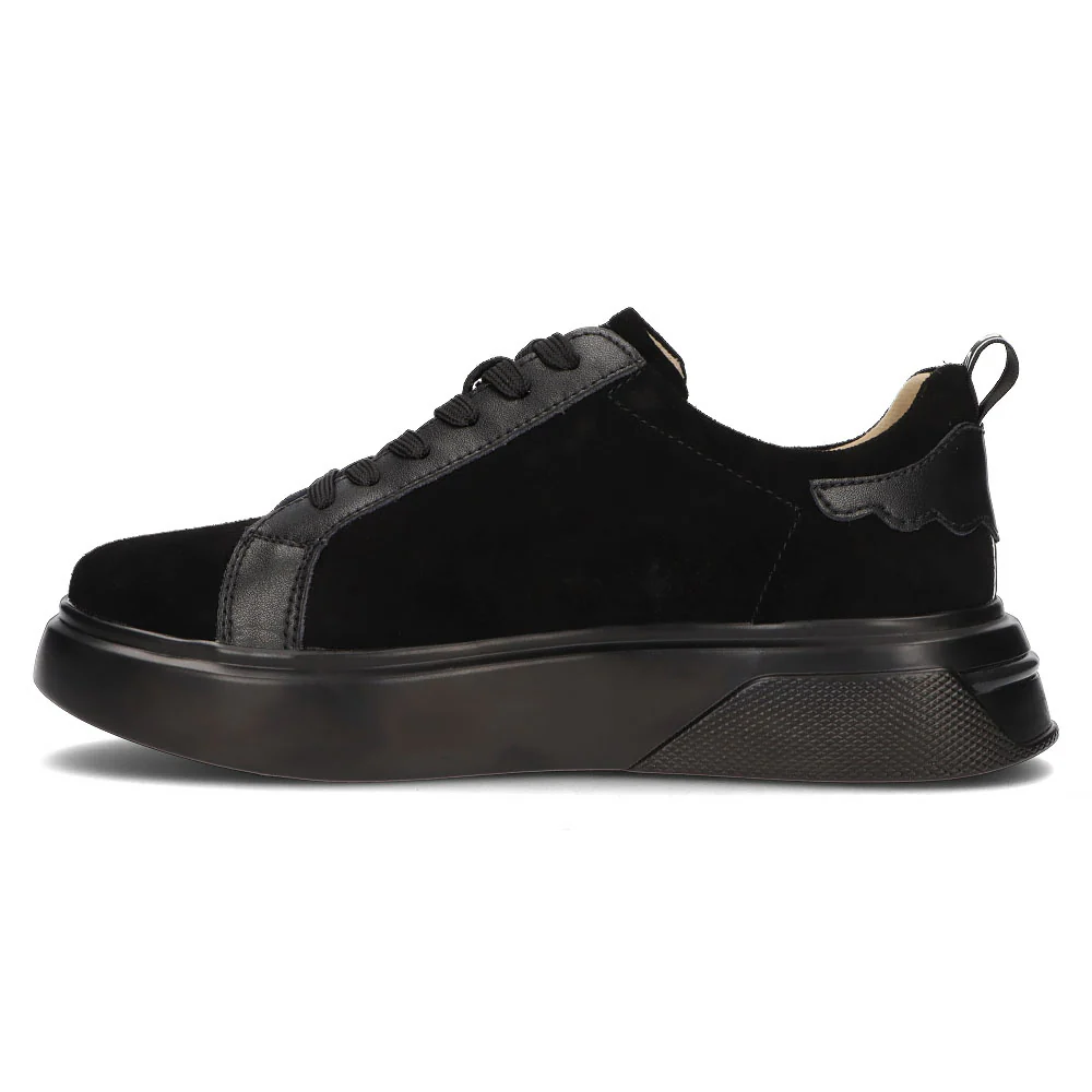 Pantofi dama casual din piele naturala neagra 13960 - Image 8