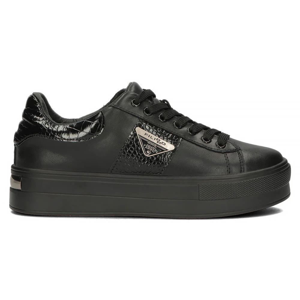 Pantofi dama casual din piele naturala neagra 13964 - Image 2
