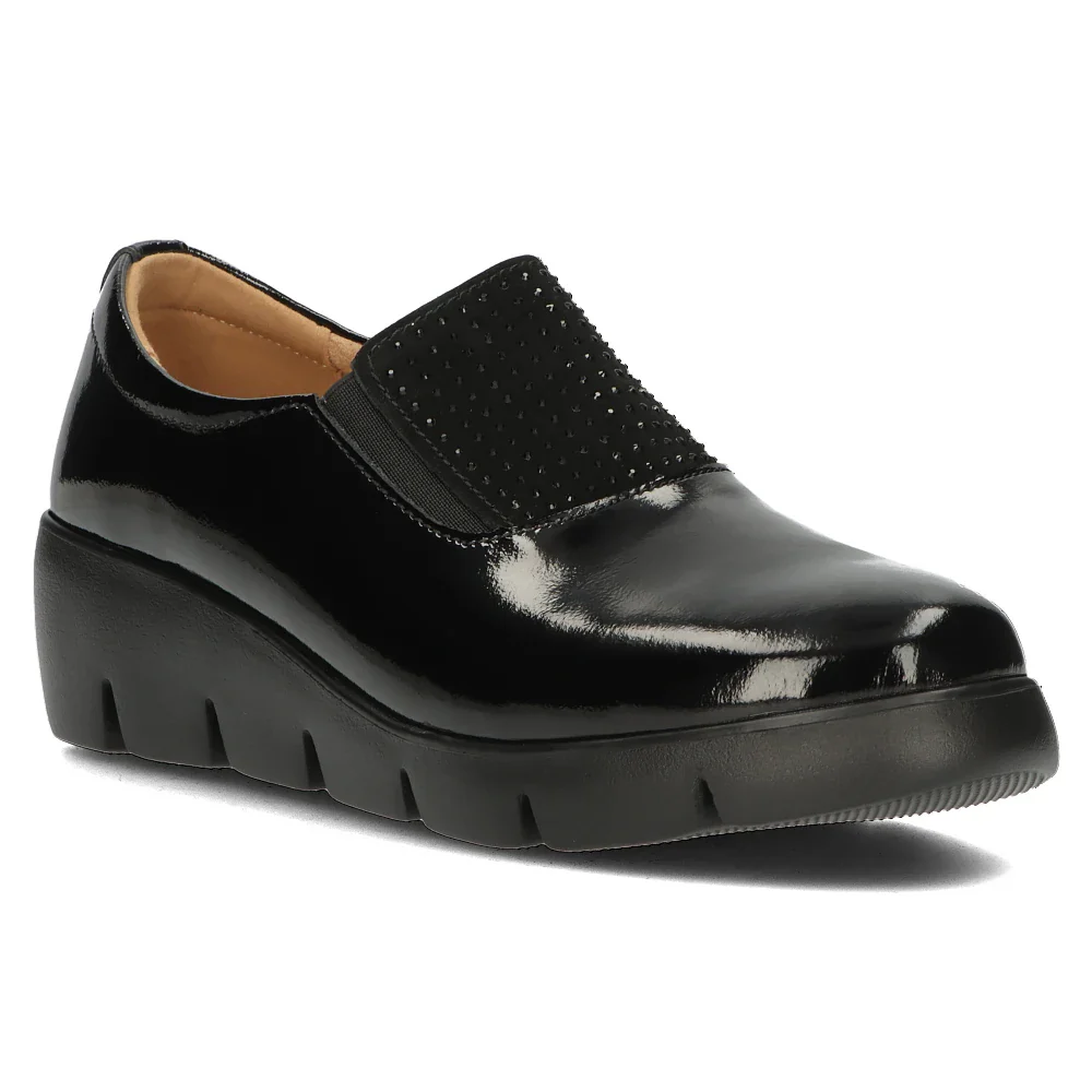 Pantofi dama casual din piele naturala neagra 13966 - Image 3