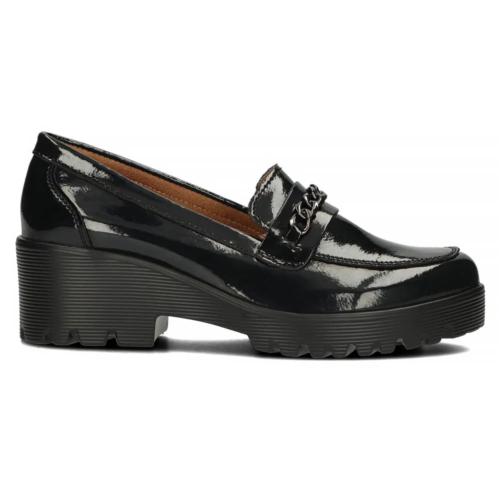 Pantofi dama casual din piele naturala neagra 13967 - Image 6