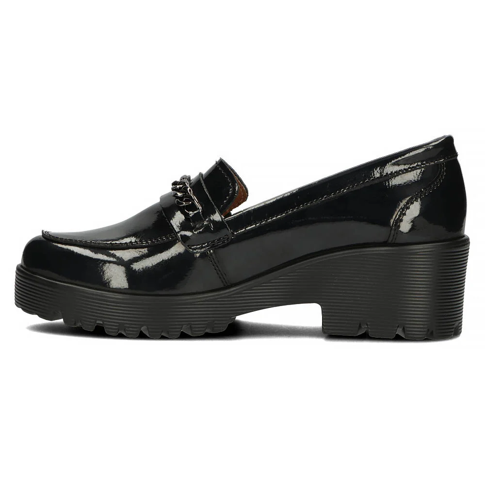 Pantofi dama casual din piele naturala neagra 13967 - Image 8