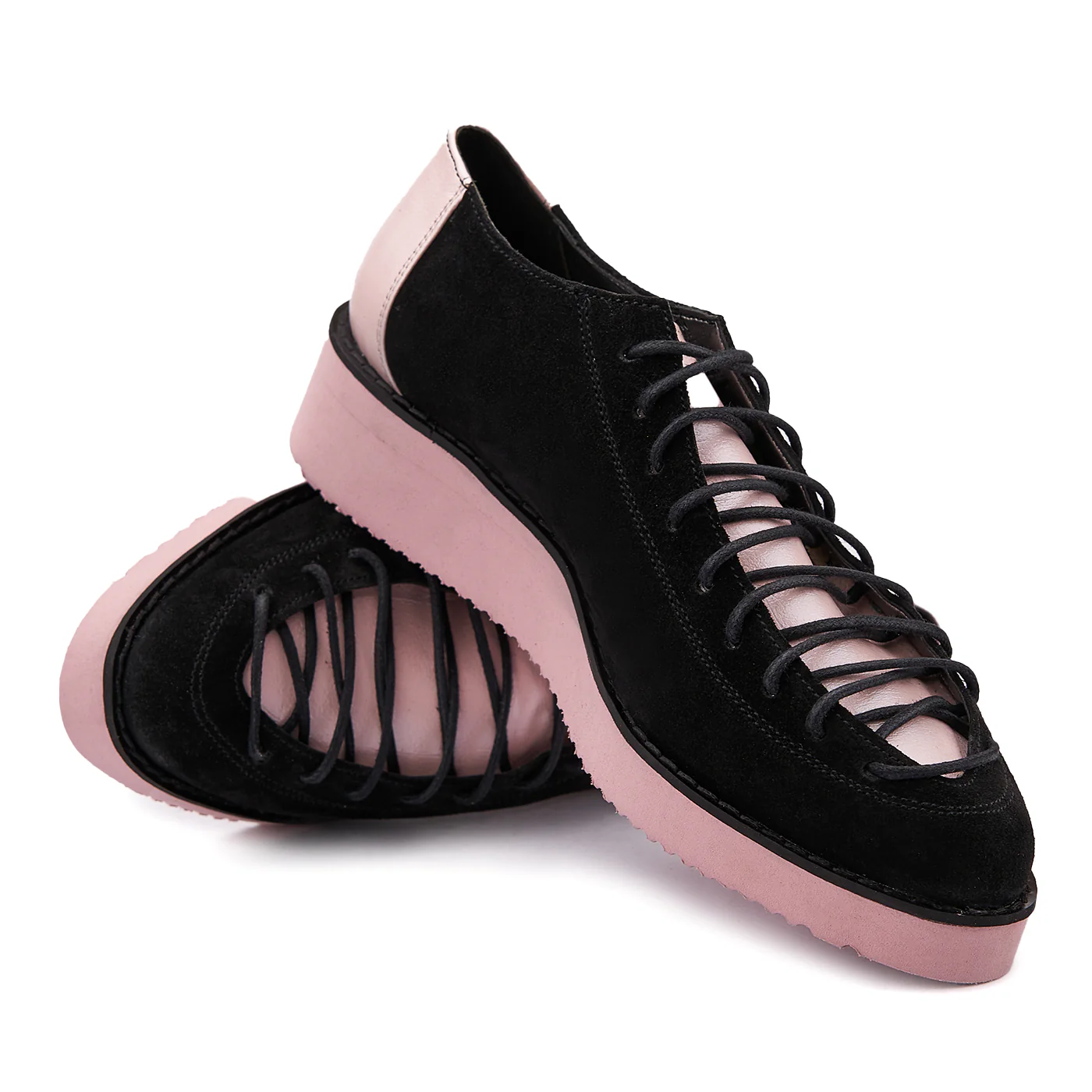 Pantofi dama casual din piele naturala neagra 1409 - Image 4