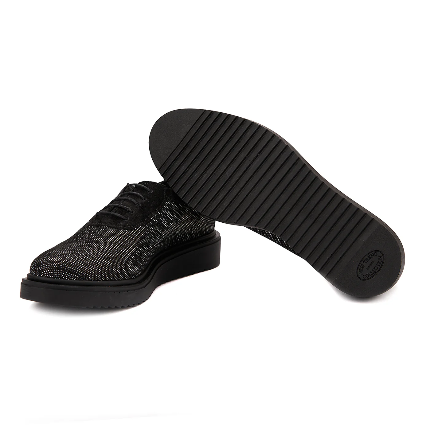 Pantofi dama casual din piele naturala neagra 1443 - Image 4