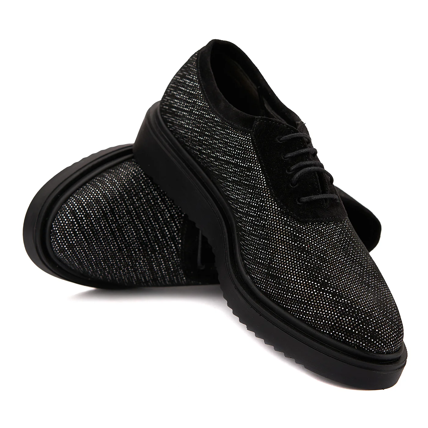 Pantofi dama casual din piele naturala neagra 1443 - Image 5