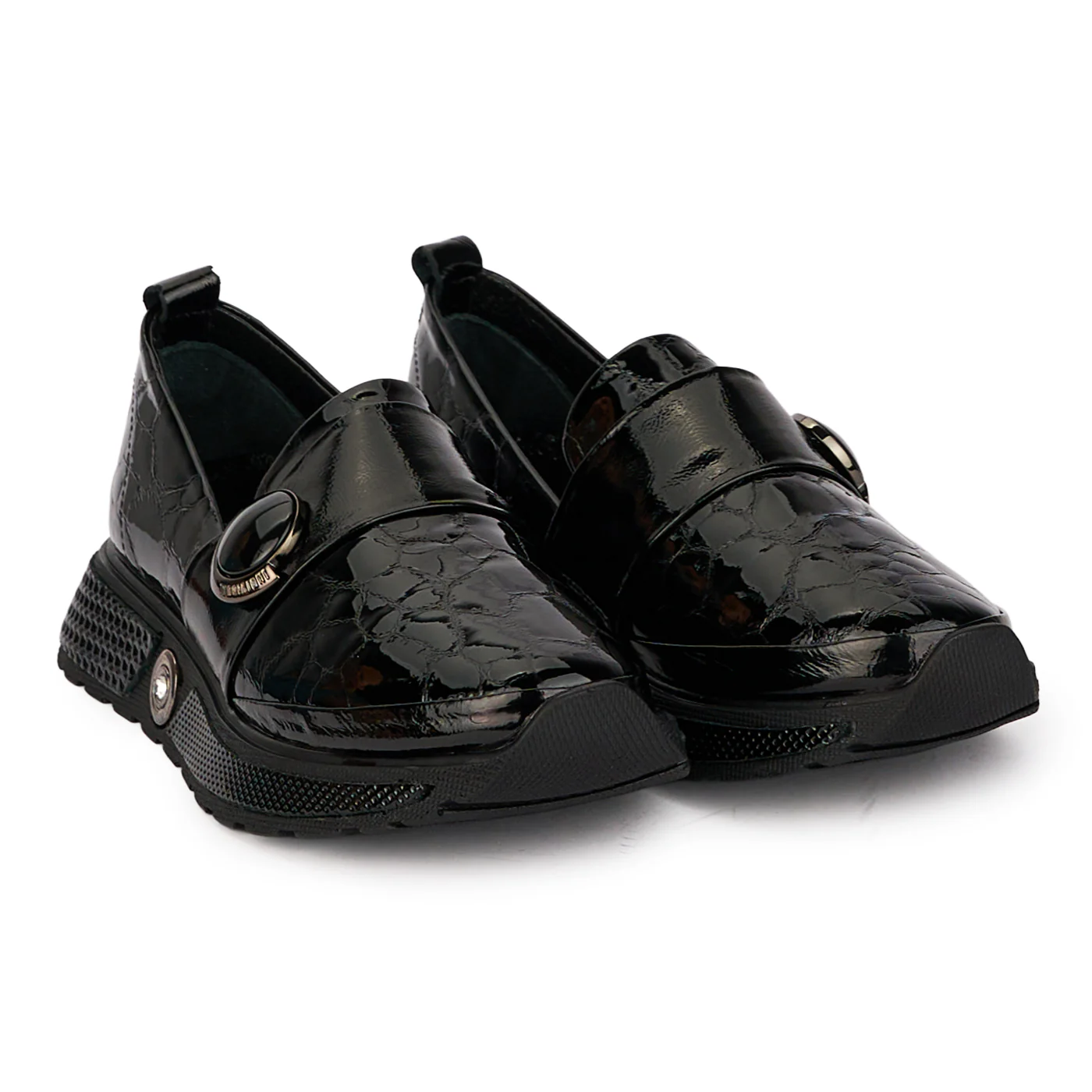 Pantofi dama casual din piele naturala neagra 18477 - Image 4
