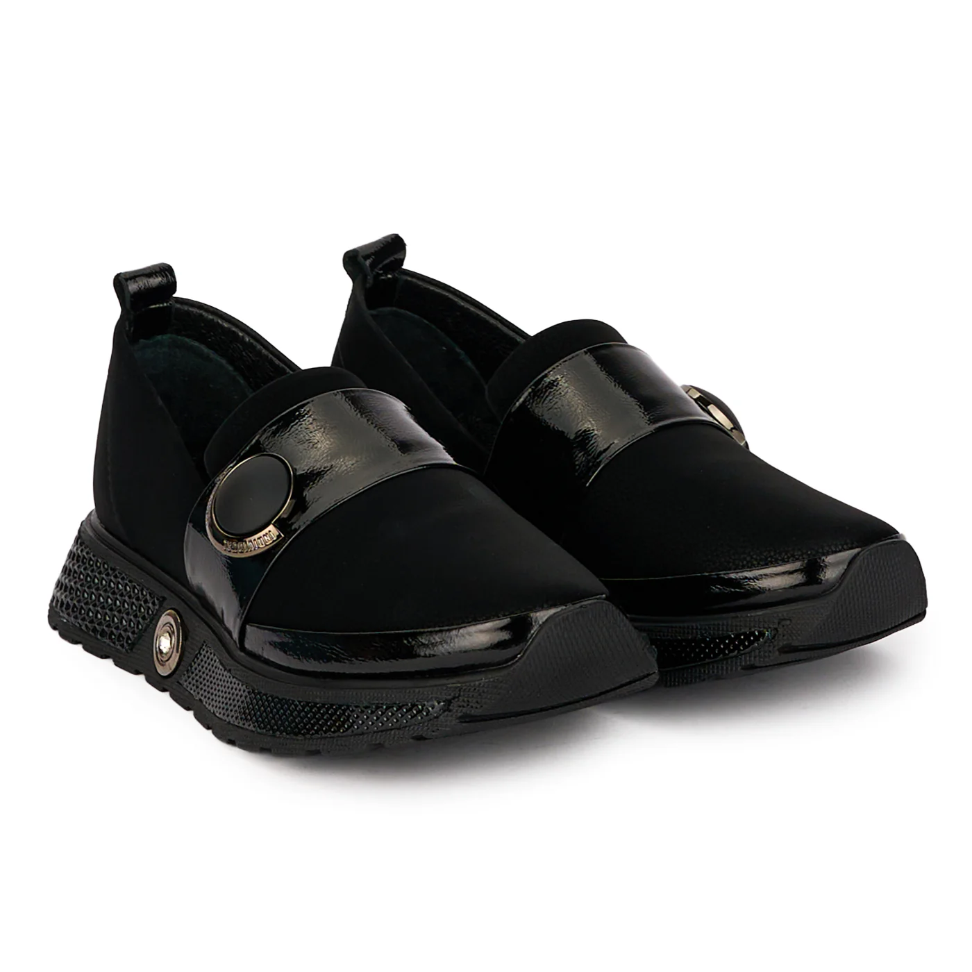 Pantofi dama casual din piele naturala neagra 18478 - Image 4