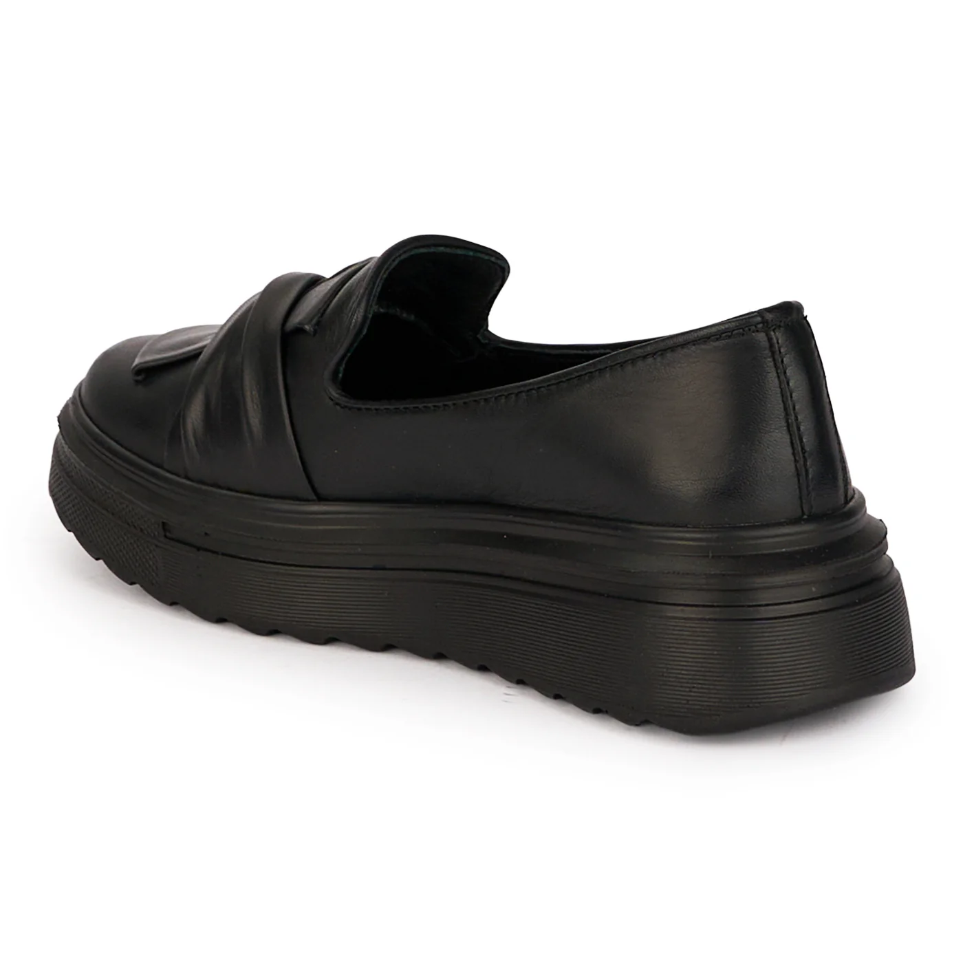 Pantofi dama casual din piele naturala neagra 18481 - Image 2