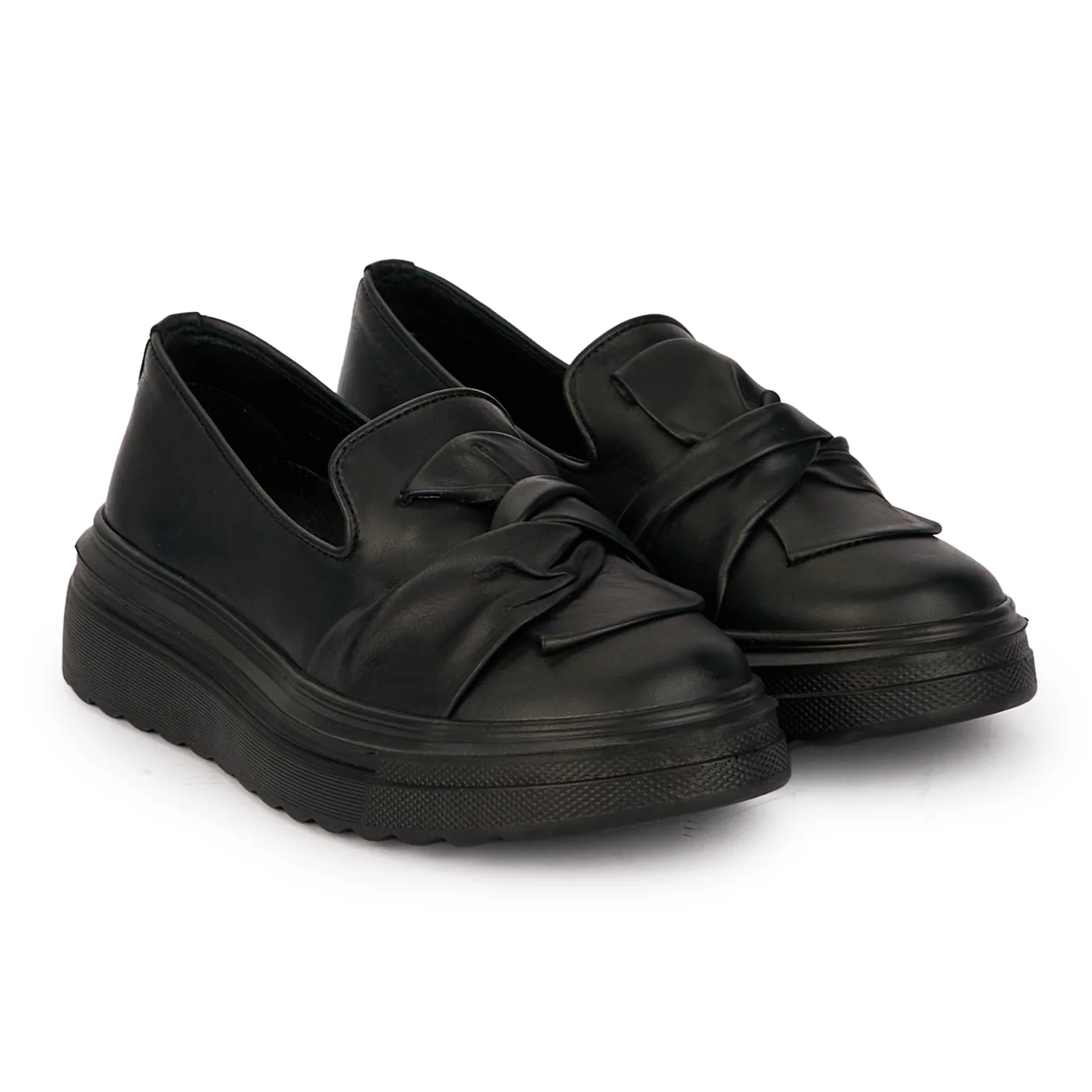 Pantofi dama casual din piele naturala neagra 18481 - Image 4