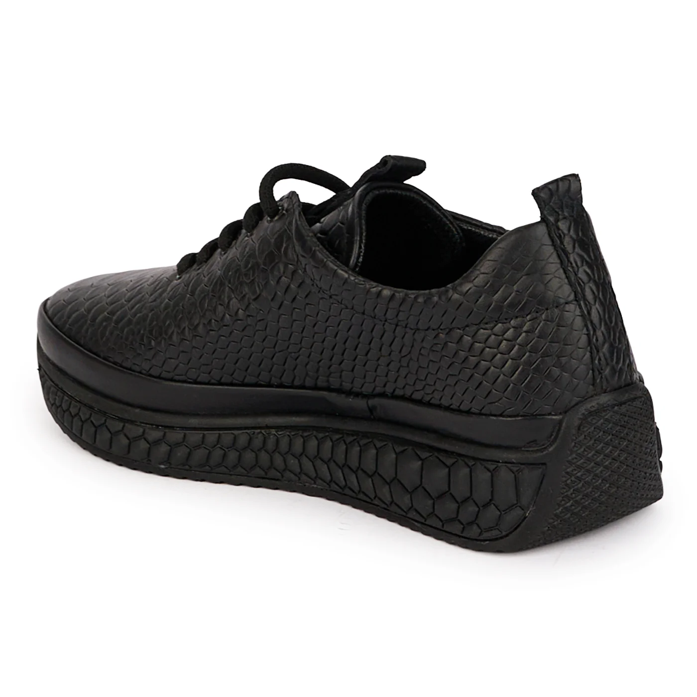 Pantofi dama casual din piele naturala neagra 18484 - Image 2