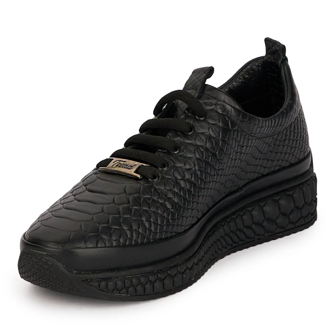 Pantofi dama casual din piele naturala neagra 18484 - Image 3