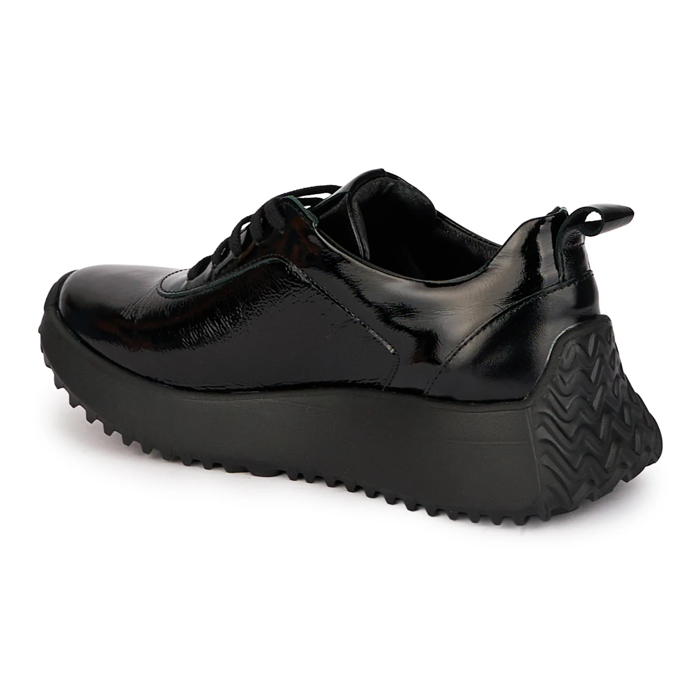 Pantofi dama casual din piele naturala neagra 18485 - Image 2