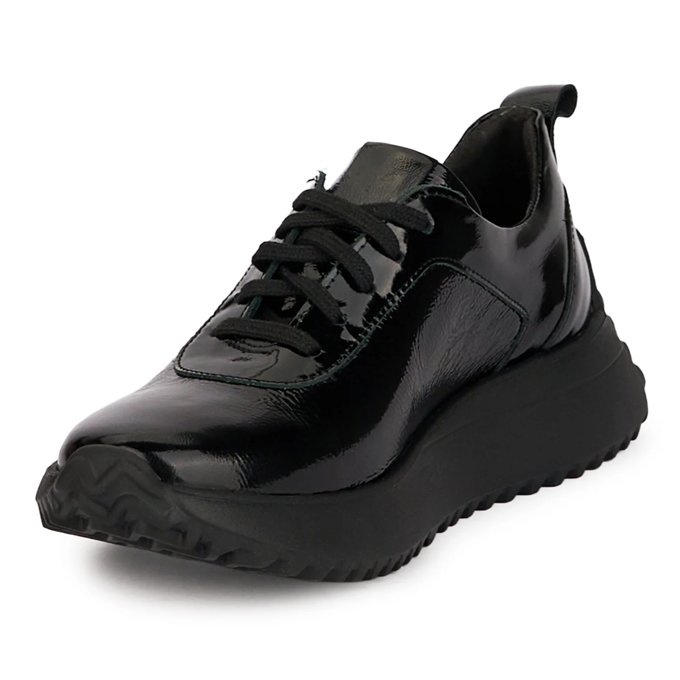Pantofi dama casual din piele naturala neagra 18485 - Image 3