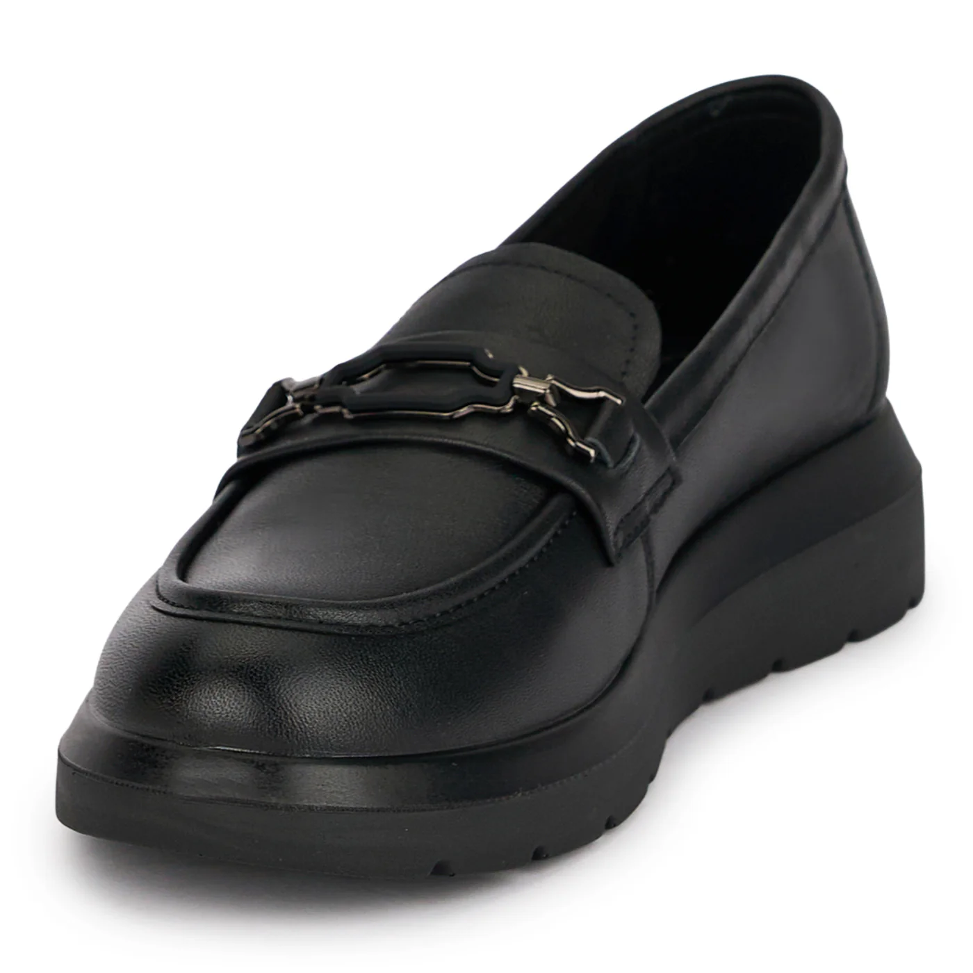 Pantofi dama casual din piele naturala neagra 18863 - Image 3