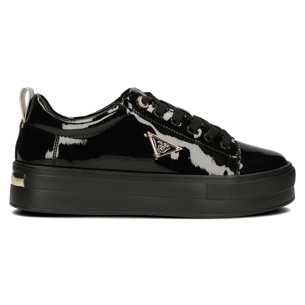 Pantofi dama casual din piele naturala neagra lac 13959 - Image 6