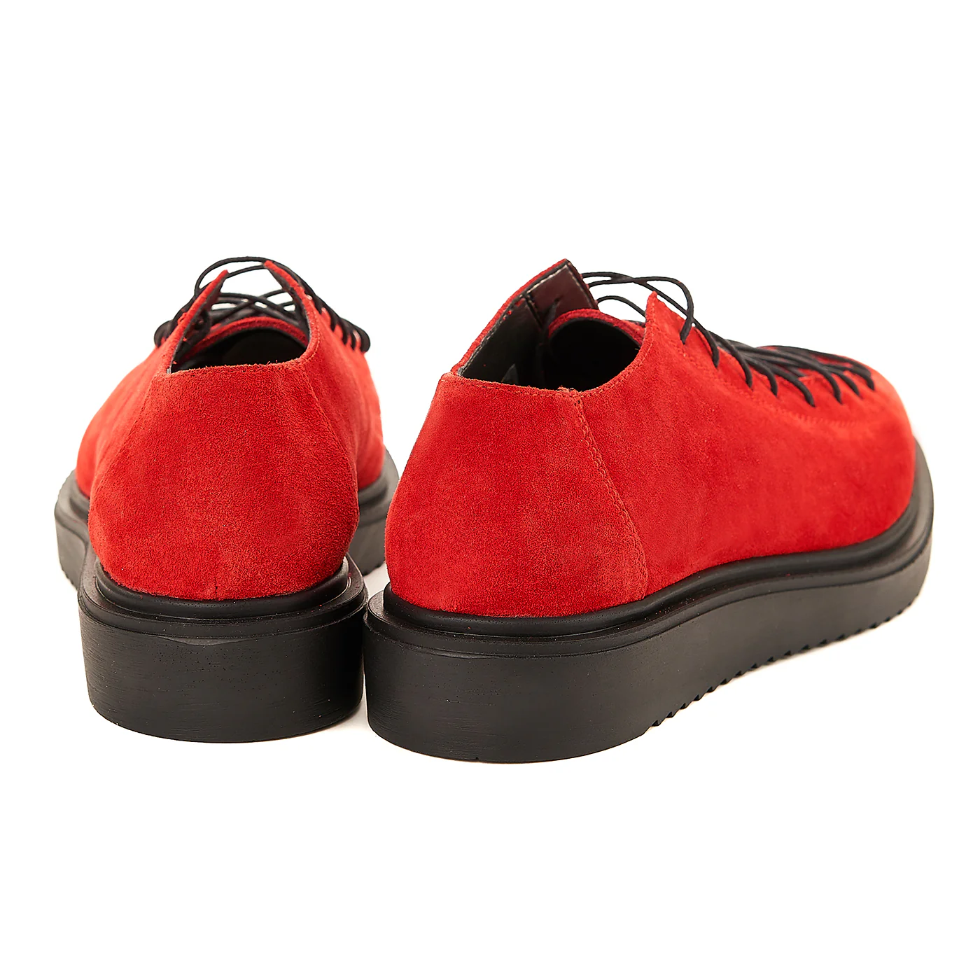 Pantofi dama casual din piele naturala rosie 1403 - Image 2