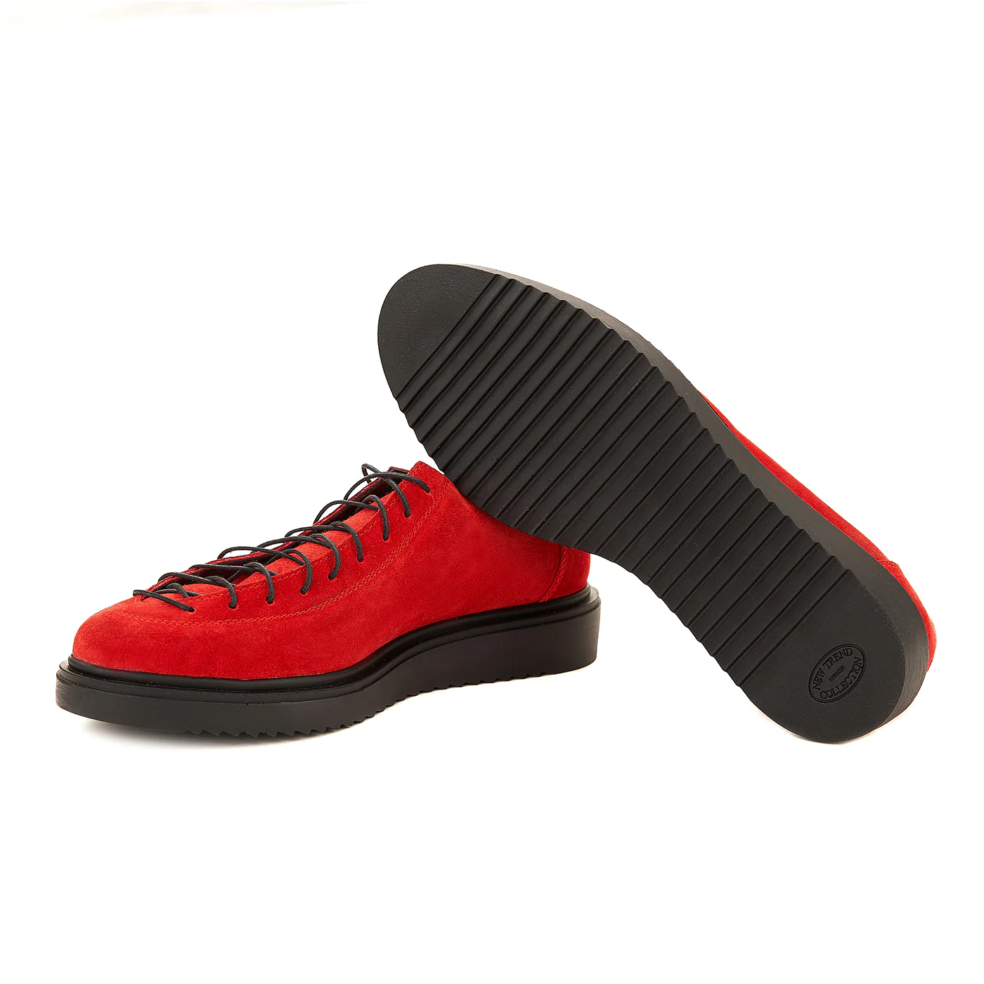 Pantofi dama casual din piele naturala rosie 1403 - Image 3