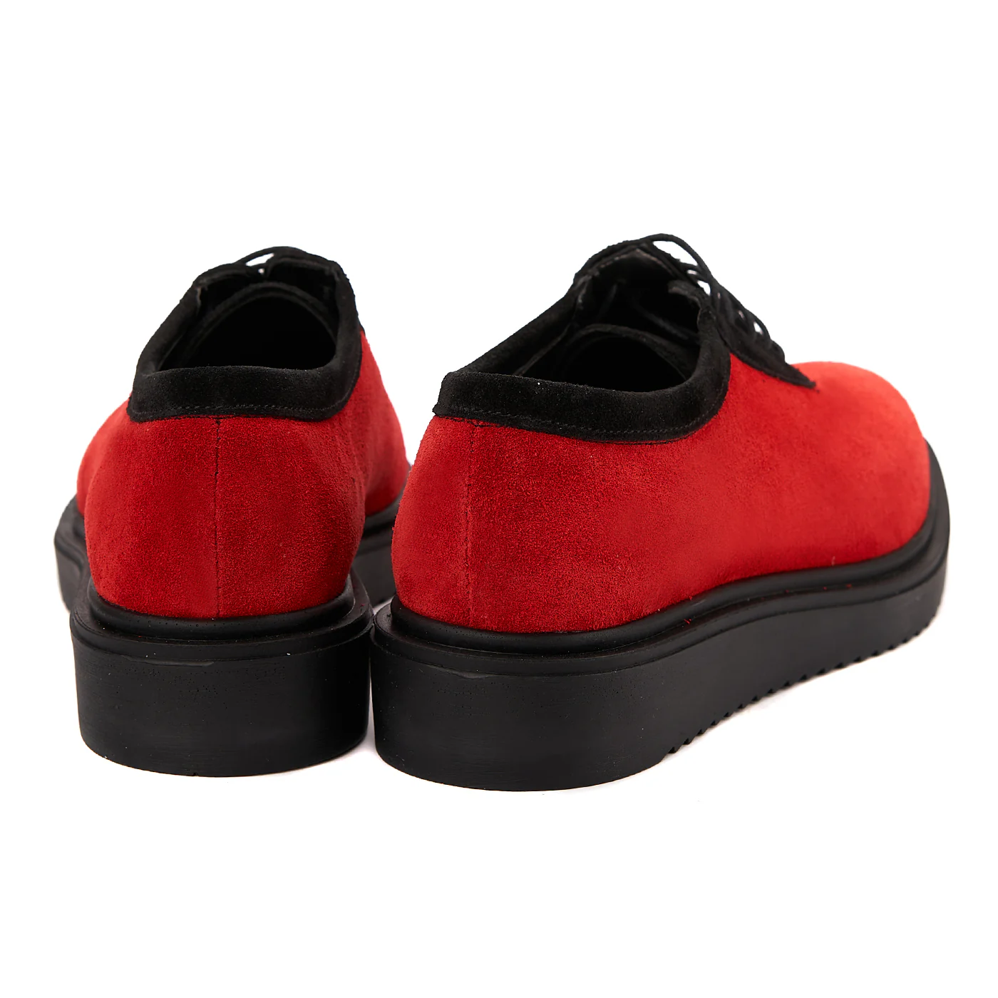 Pantofi dama casual din piele naturala rosie 1442 - Image 3
