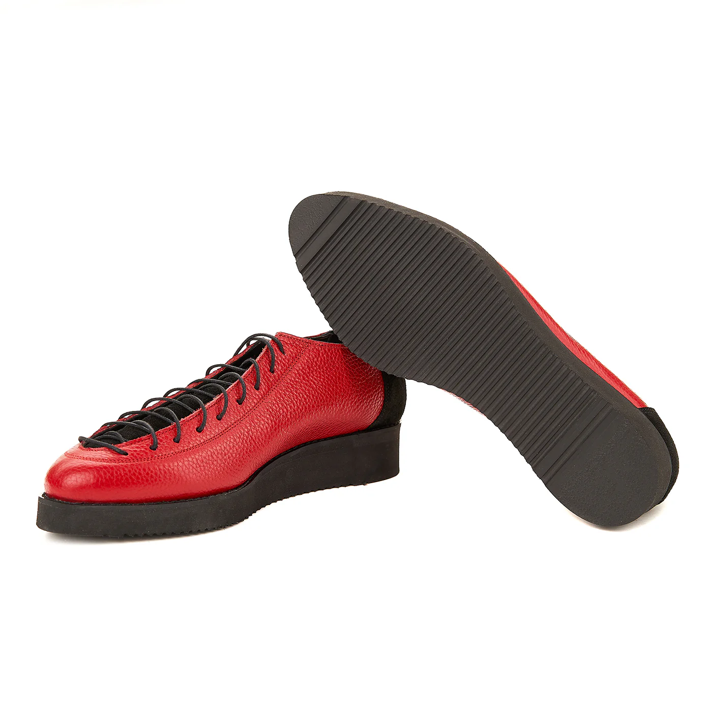Pantofi dama casual din piele naturala rosie 1564 - Image 3
