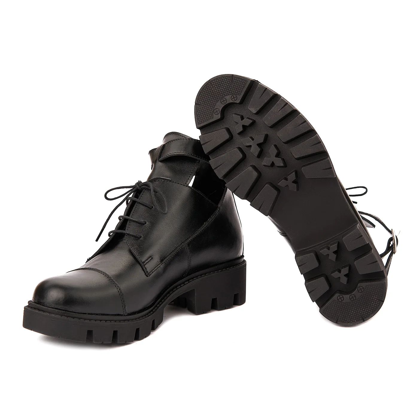 Pantofi Dama Casual Negru din Piele Naturala 1602 - Image 3