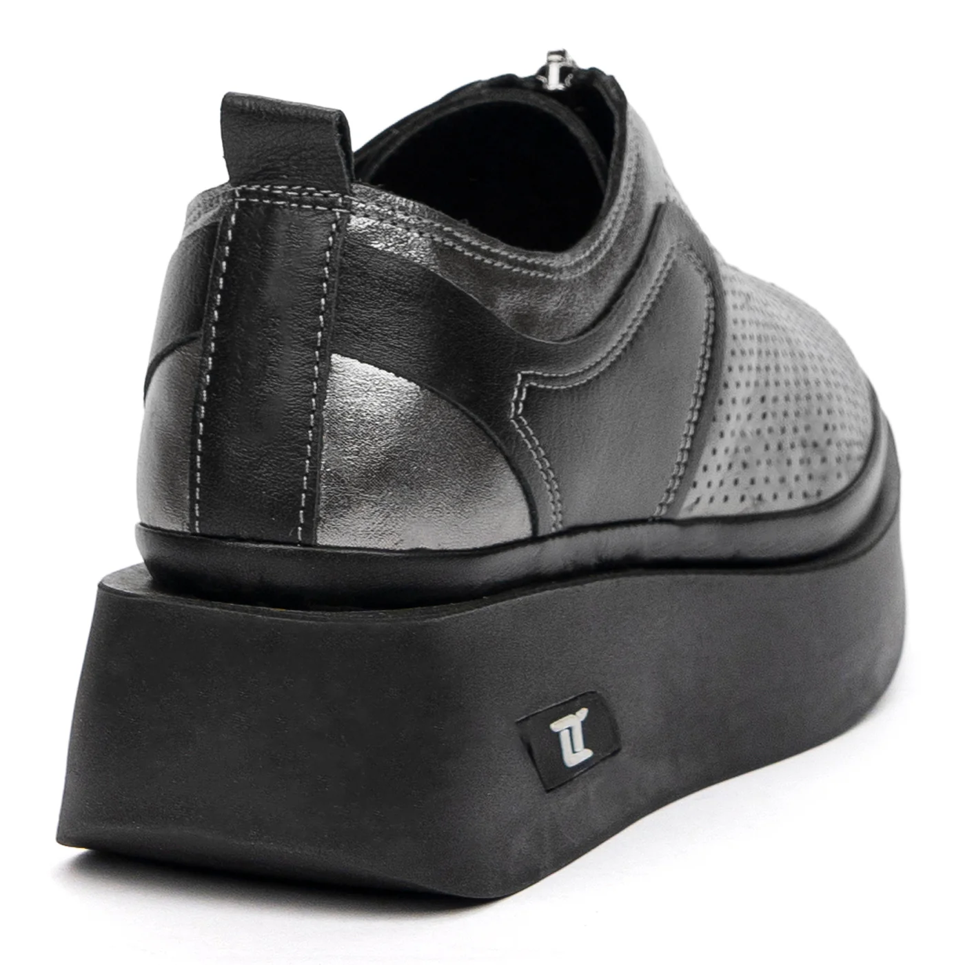 Pantofi Dama cu Fermoar Casual din Piele Naturala 8552 - Image 2