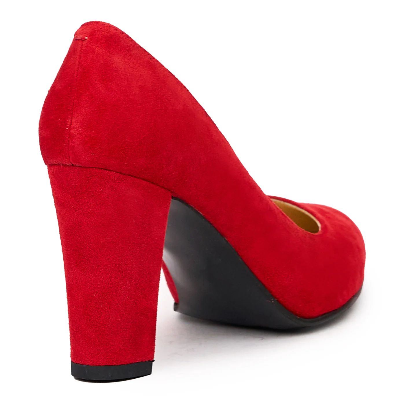 Pantofi dama cu toc gros din piele naturala 9268 - Image 2