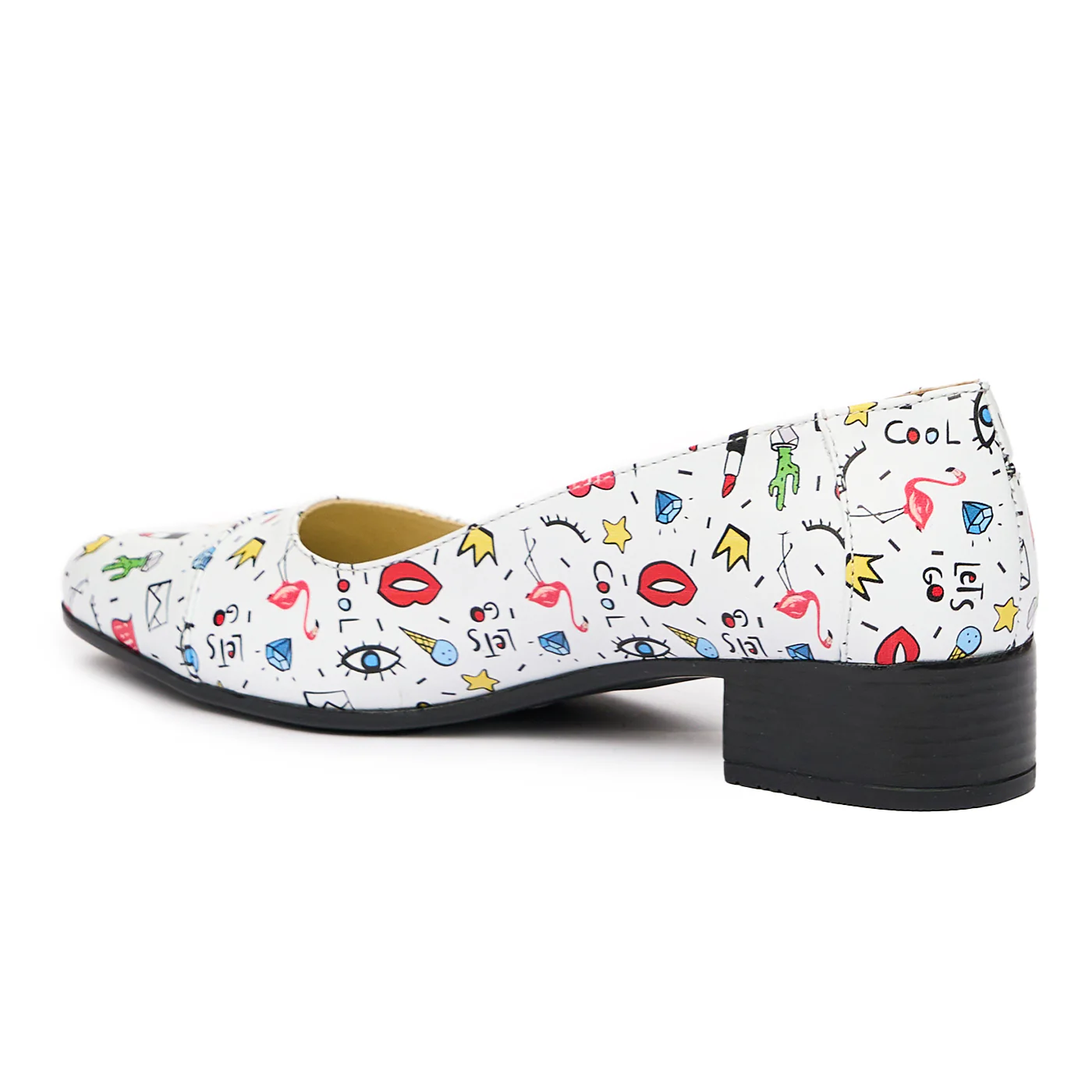 Pantofi dama cu toc mic din piele naturala 9447 - Image 3