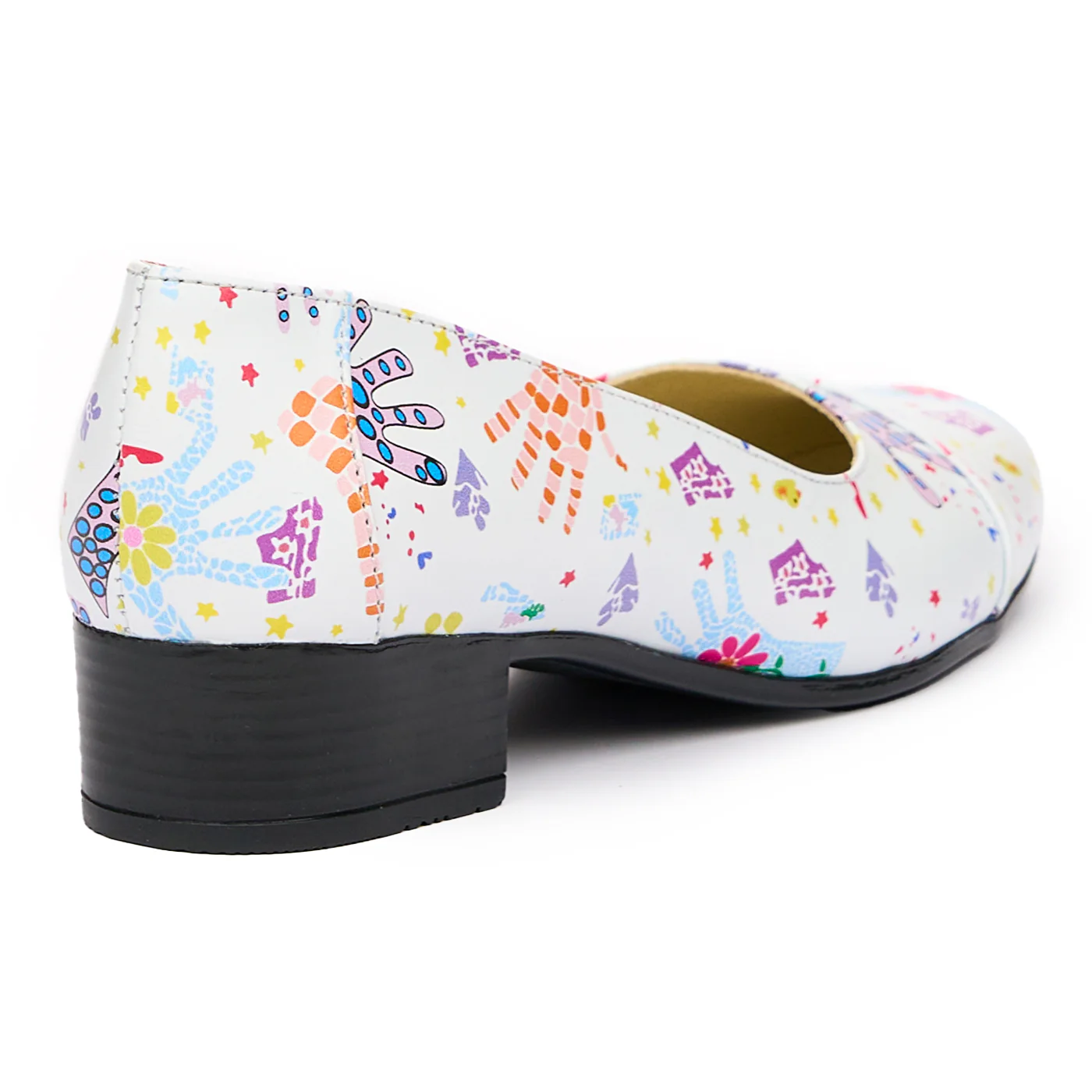 Pantofi dama cu toc mic din piele naturala 9451 - Image 2