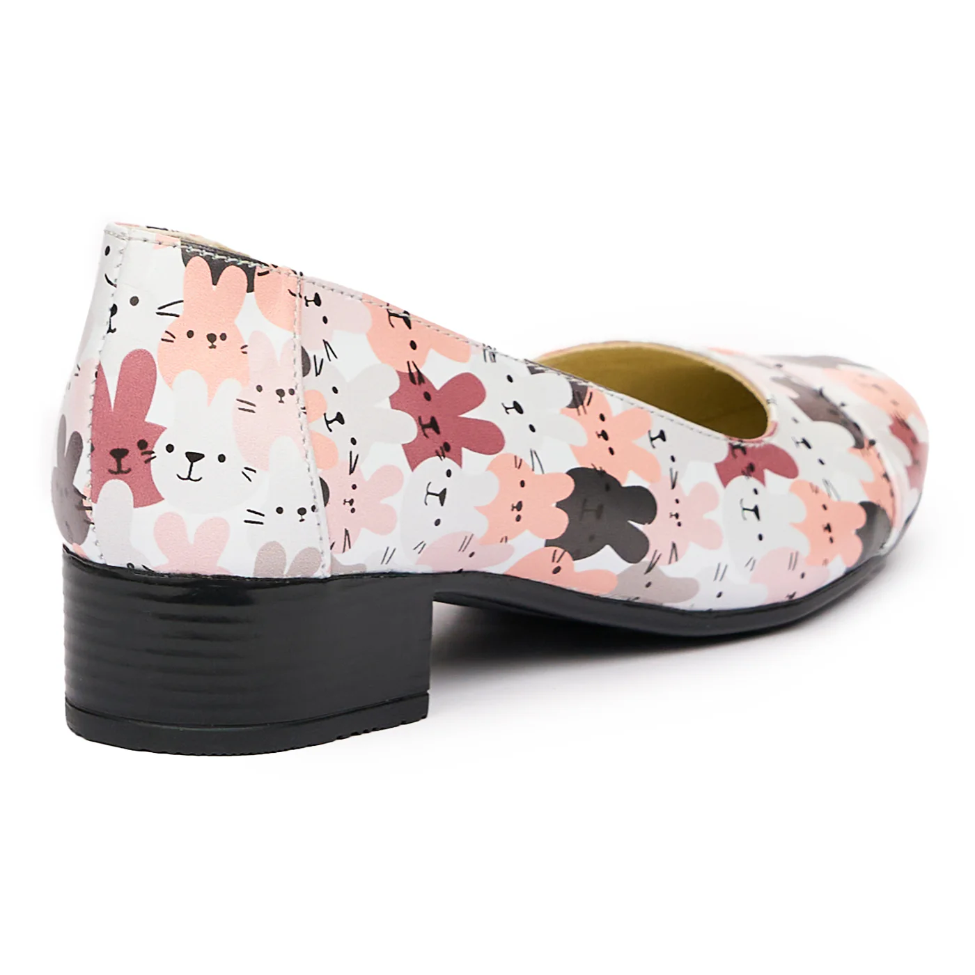 Pantofi dama cu toc mic din piele naturala 9453 - Image 2