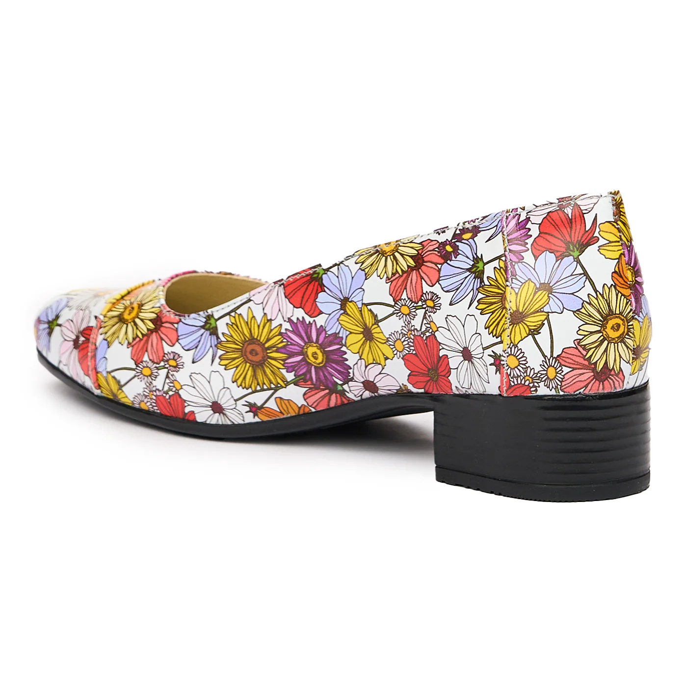 Pantofi dama cu toc mic din piele naturala 9457 - Image 3