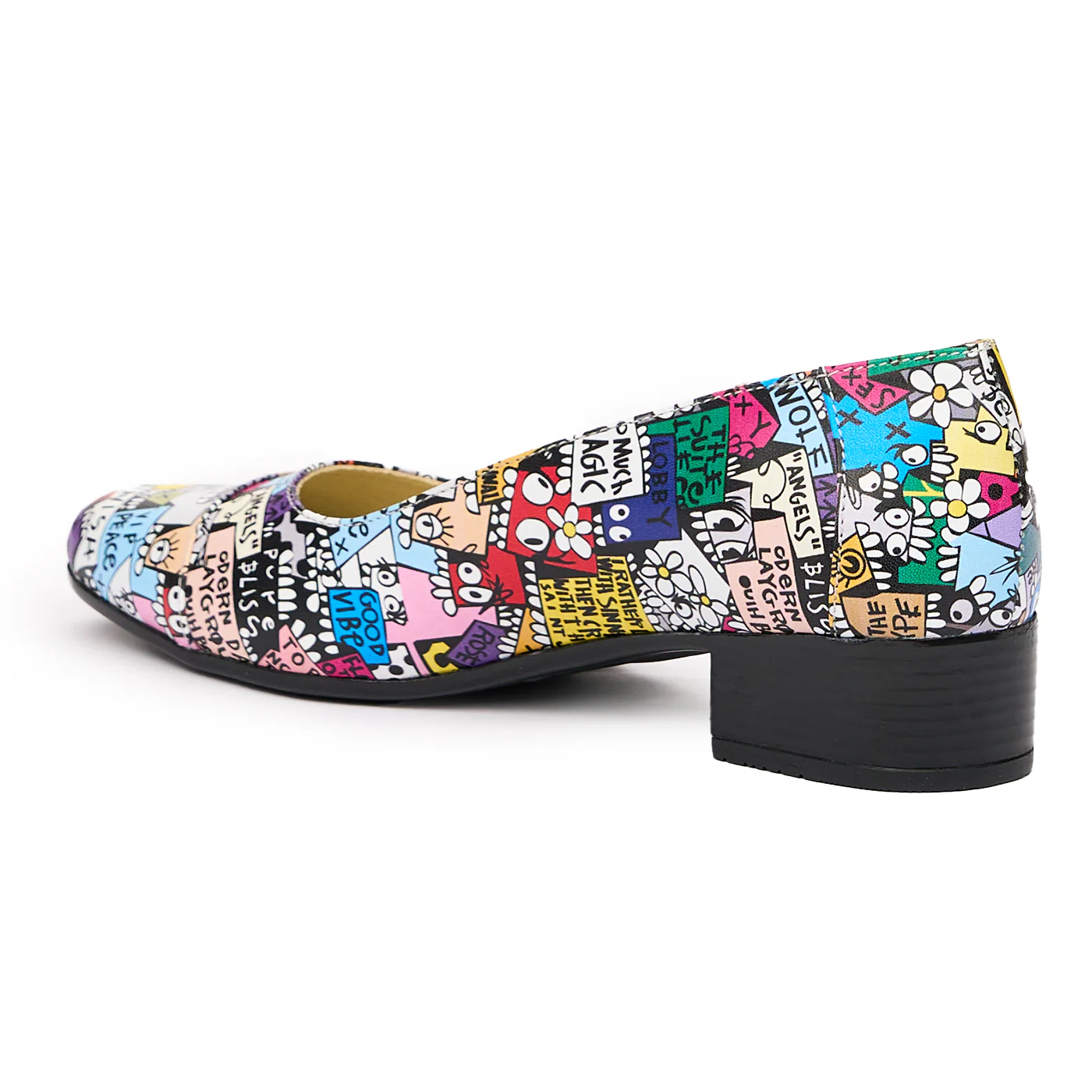 Pantofi dama cu toc mic din piele naturala 9458 - Image 3