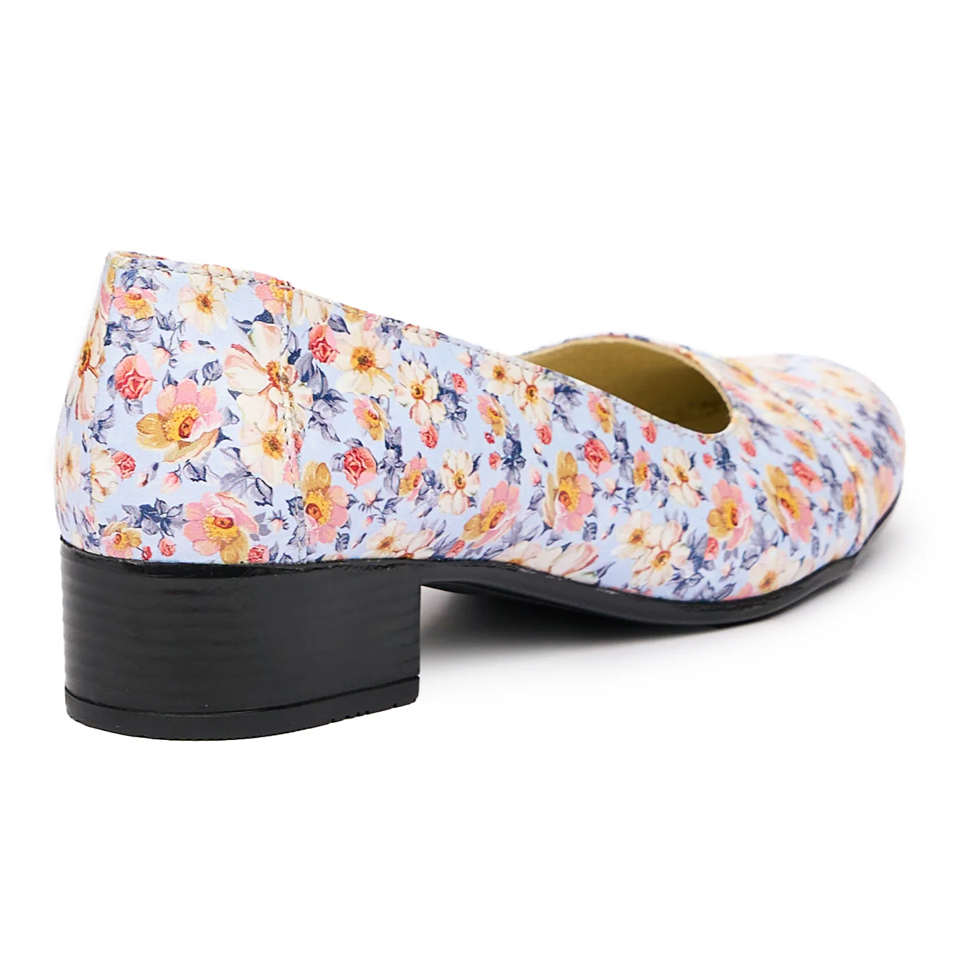 Pantofi dama cu toc mic din piele naturala 9460 - Image 2