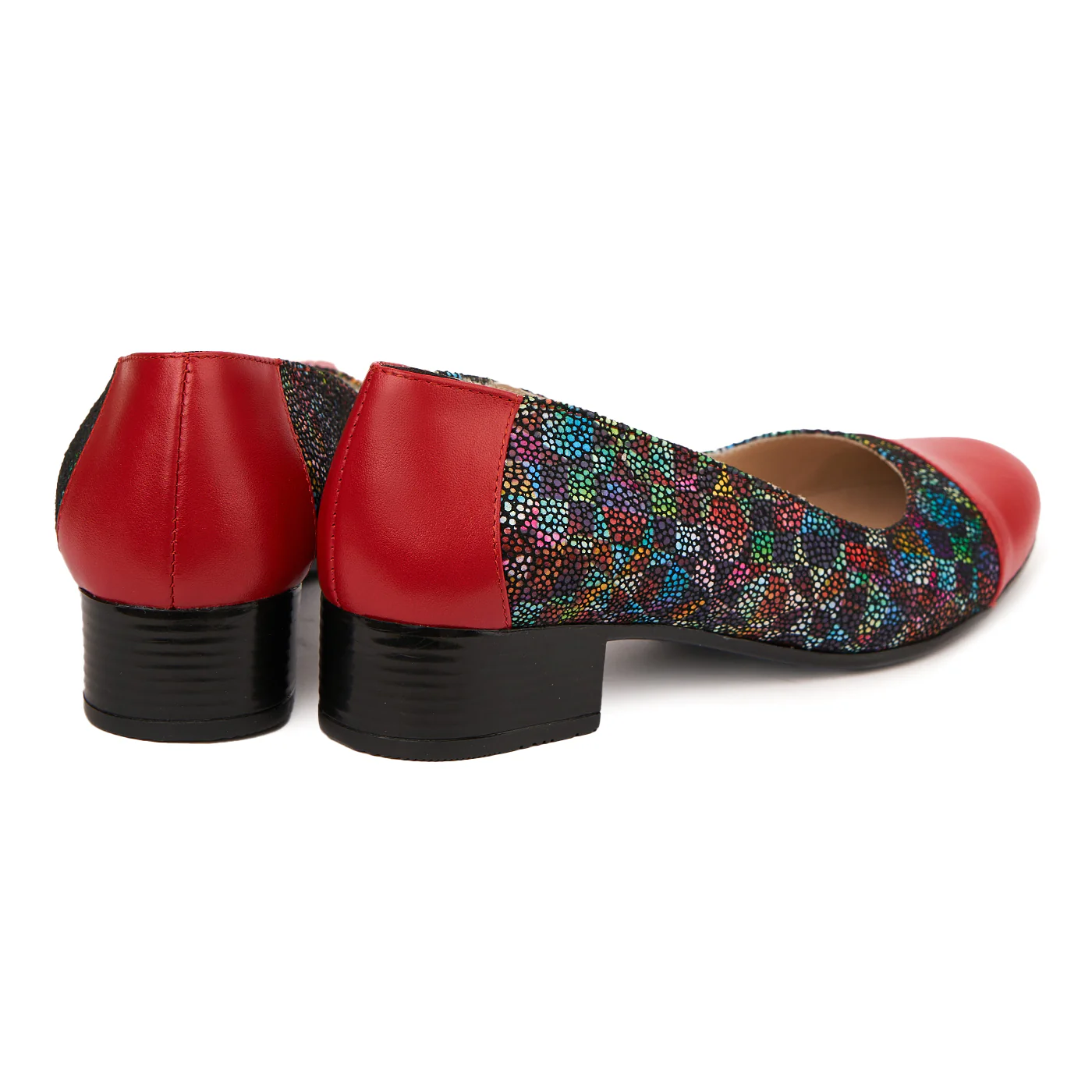 Pantofi dama cu toc mic piele naturala cu model 1787 - Image 2
