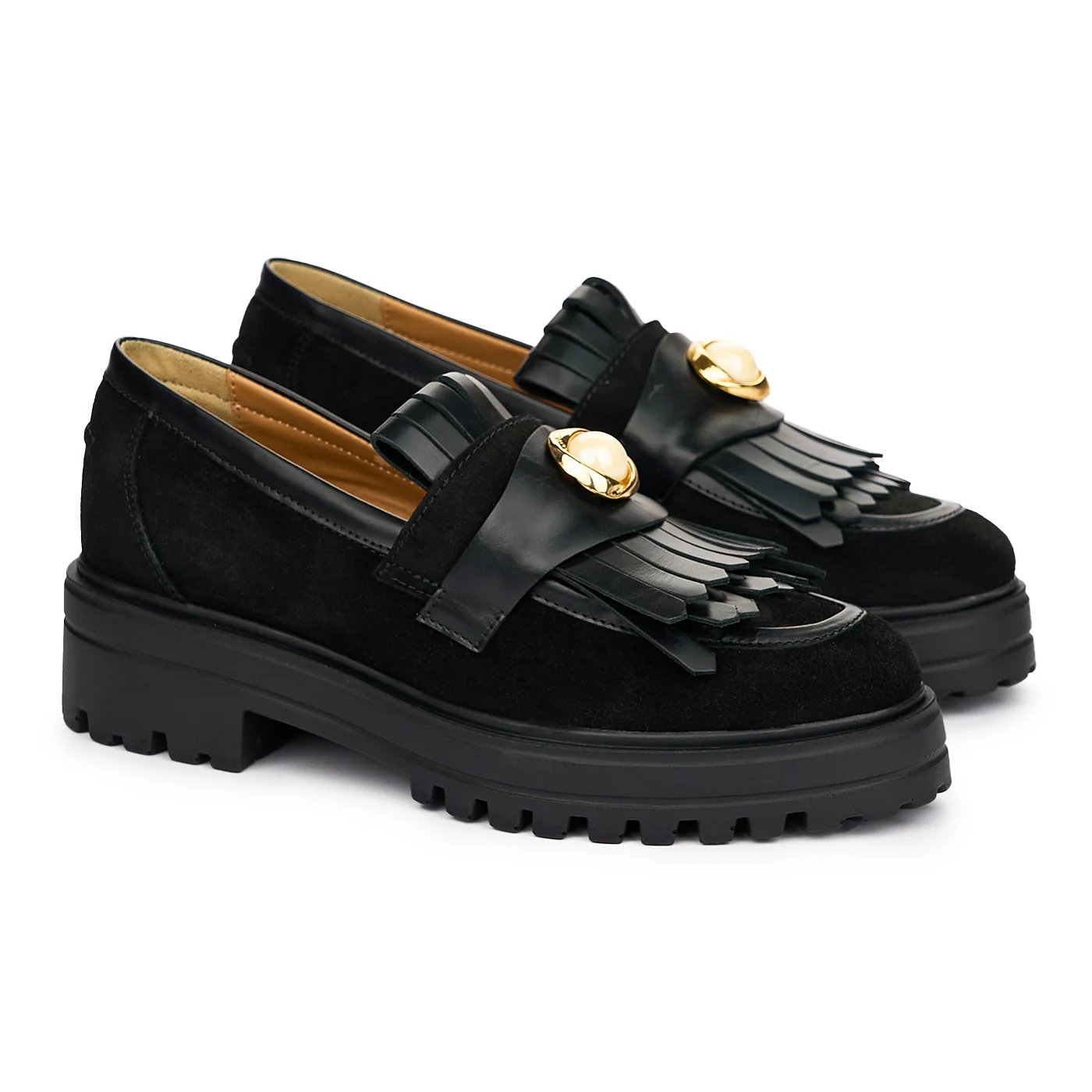 Pantofi Dama cu Toc Piele Naturala Negri 8570 - Image 2