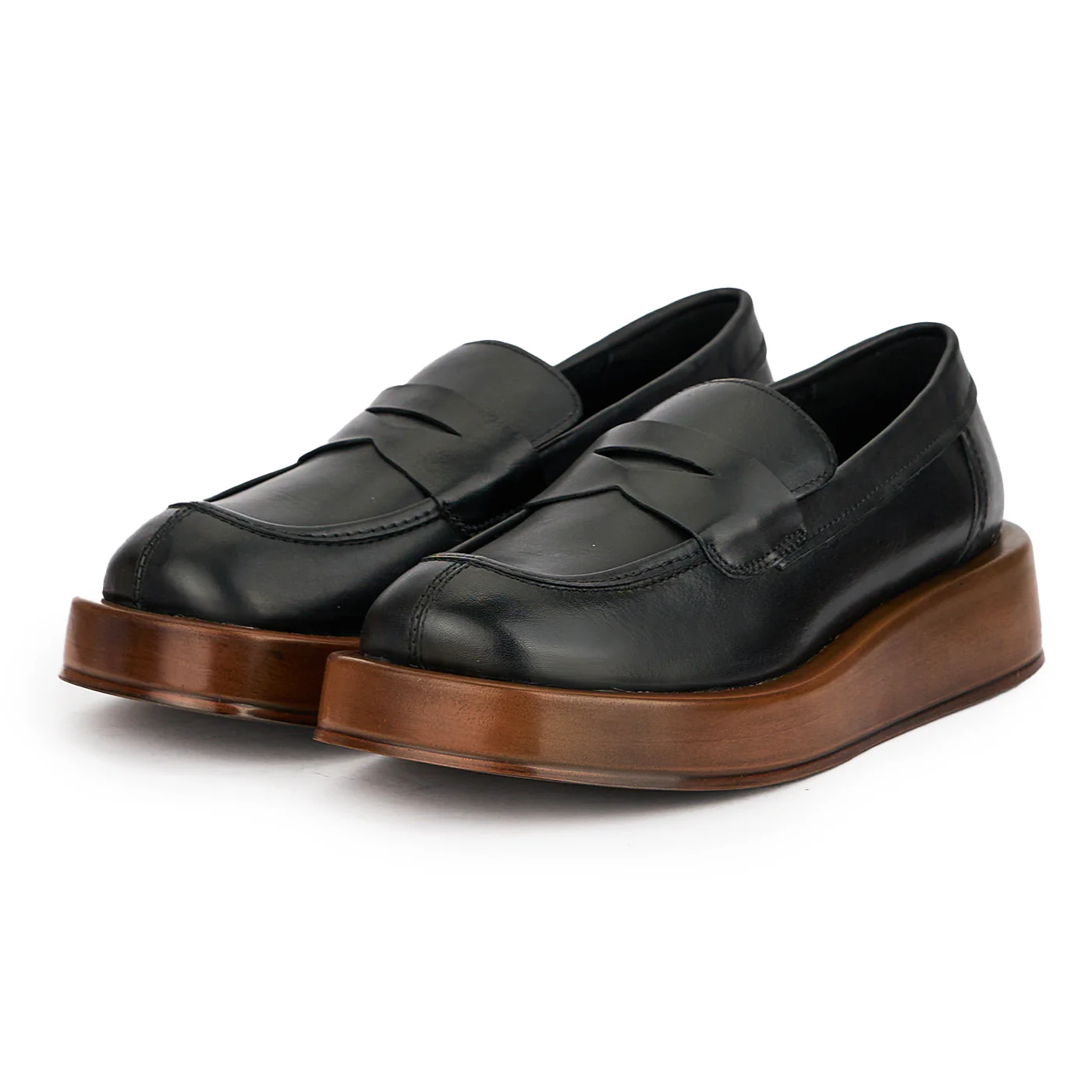 Pantofi dama din piele natura neagra 16186 - Image 3