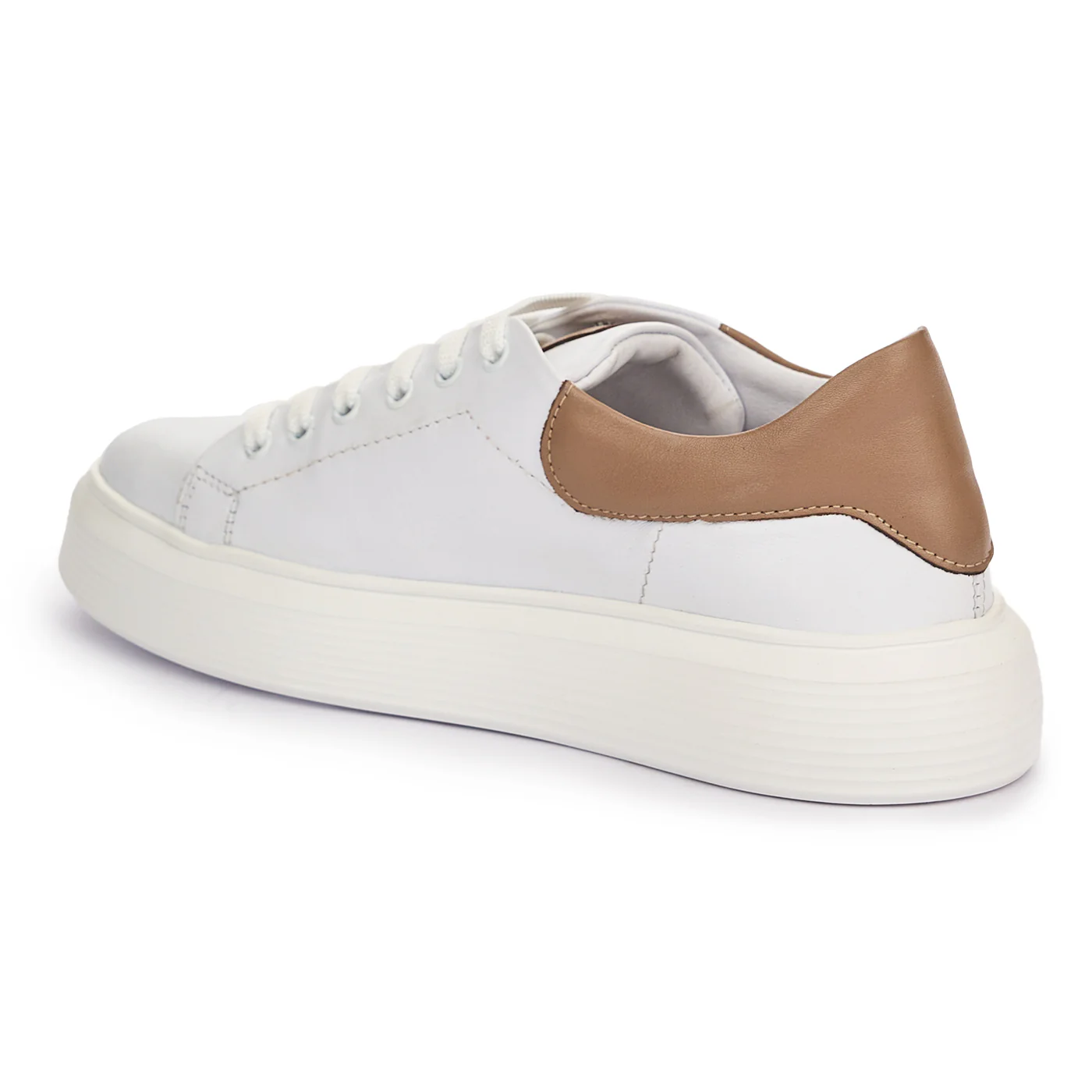 Pantofi dama din piele naturala alba 13092 - Image 2