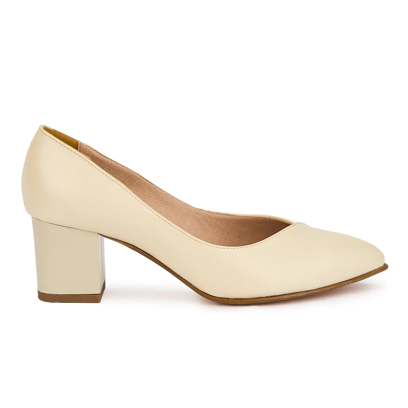 Pantofi dama din piele naturala alba 4999