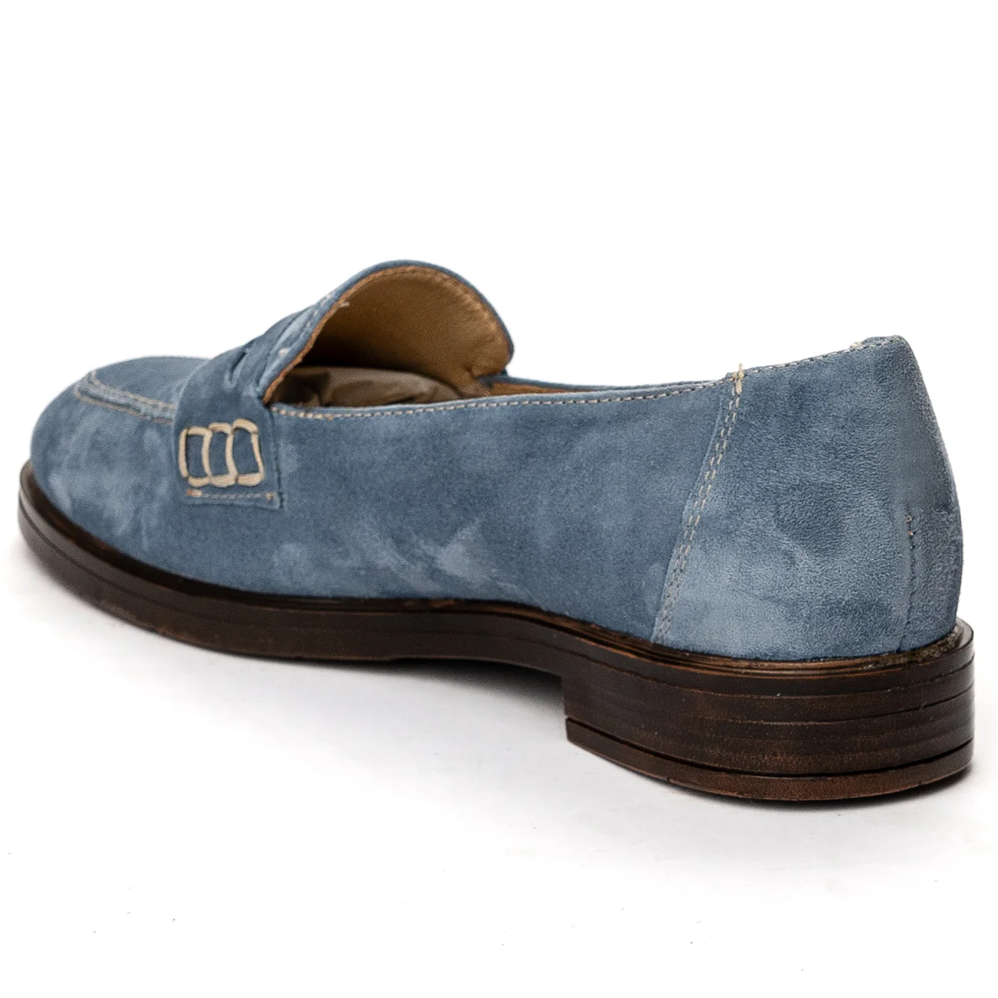 Pantofi dama din piele naturala albastra 13634 - Image 2