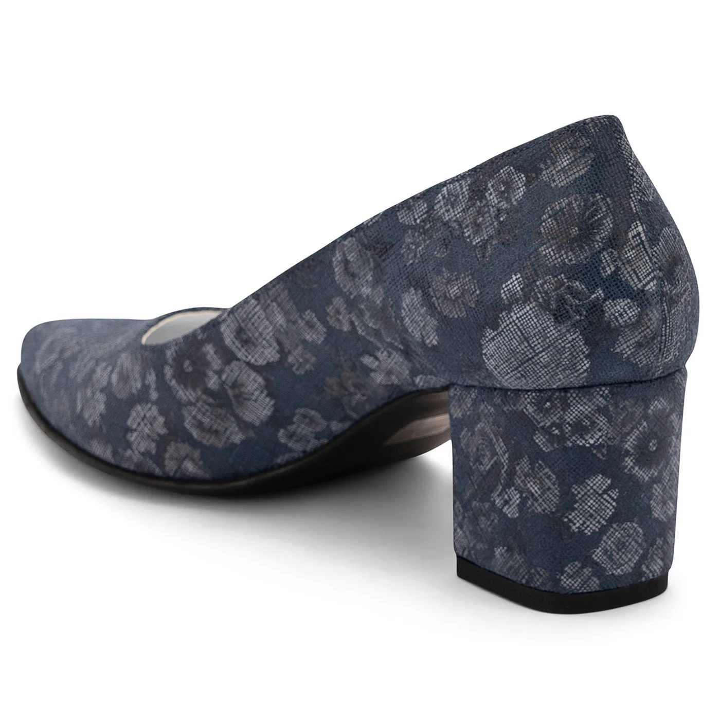 Pantofi dama din piele naturala albastra 14090 - Image 2