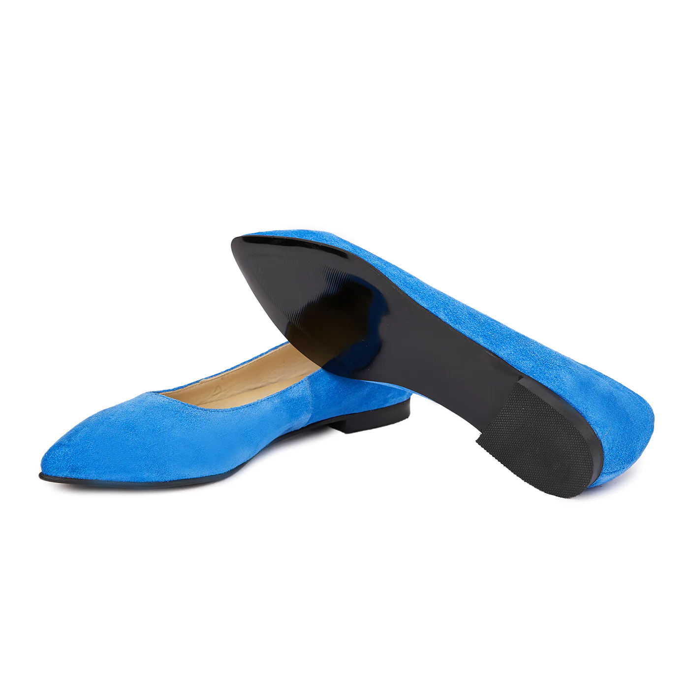 Pantofi dama din piele naturala albastra 4520 - Image 3