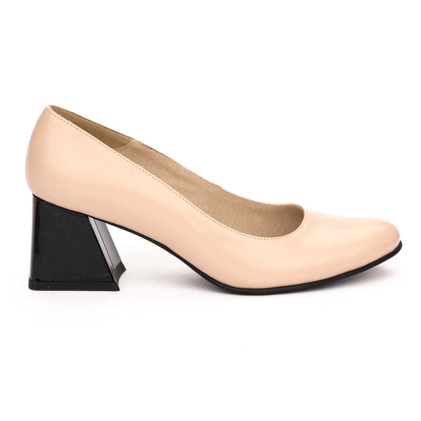 Pantofi dama din piele naturala bej 13172