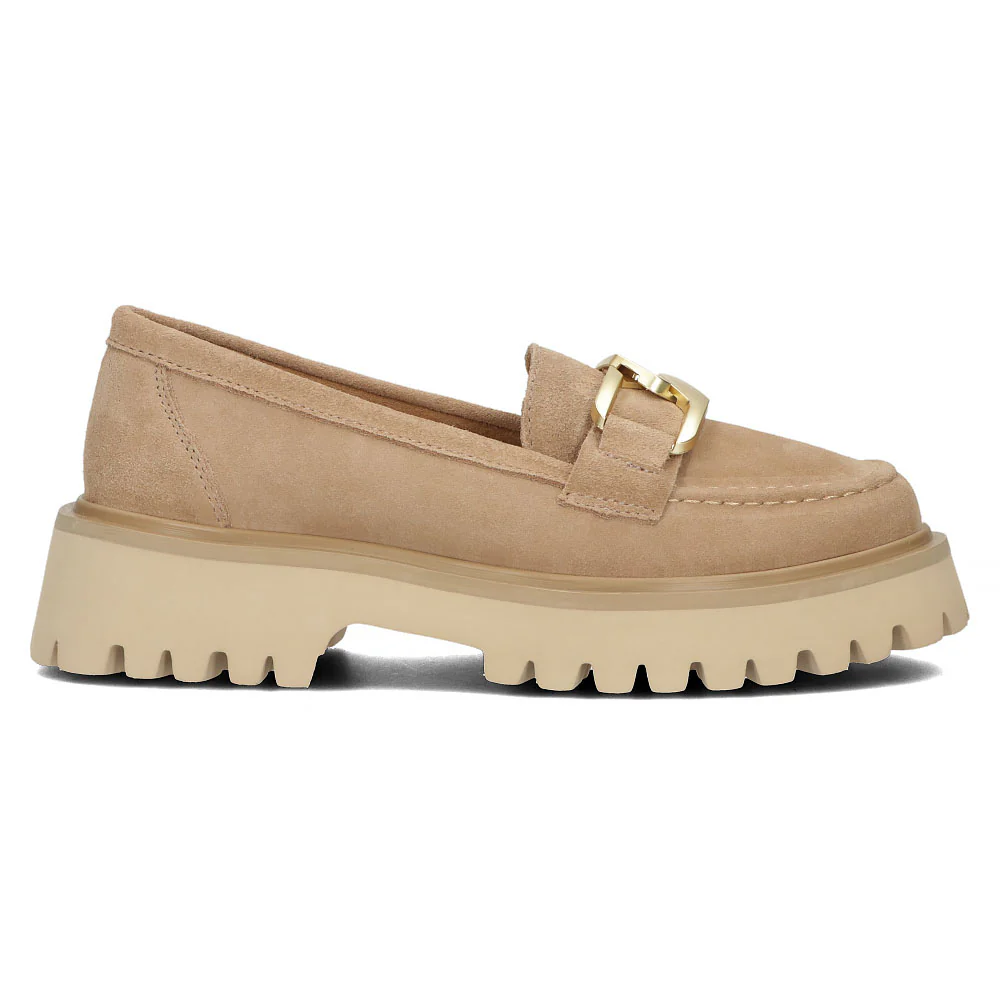 Pantofi dama din piele naturala bej 13637