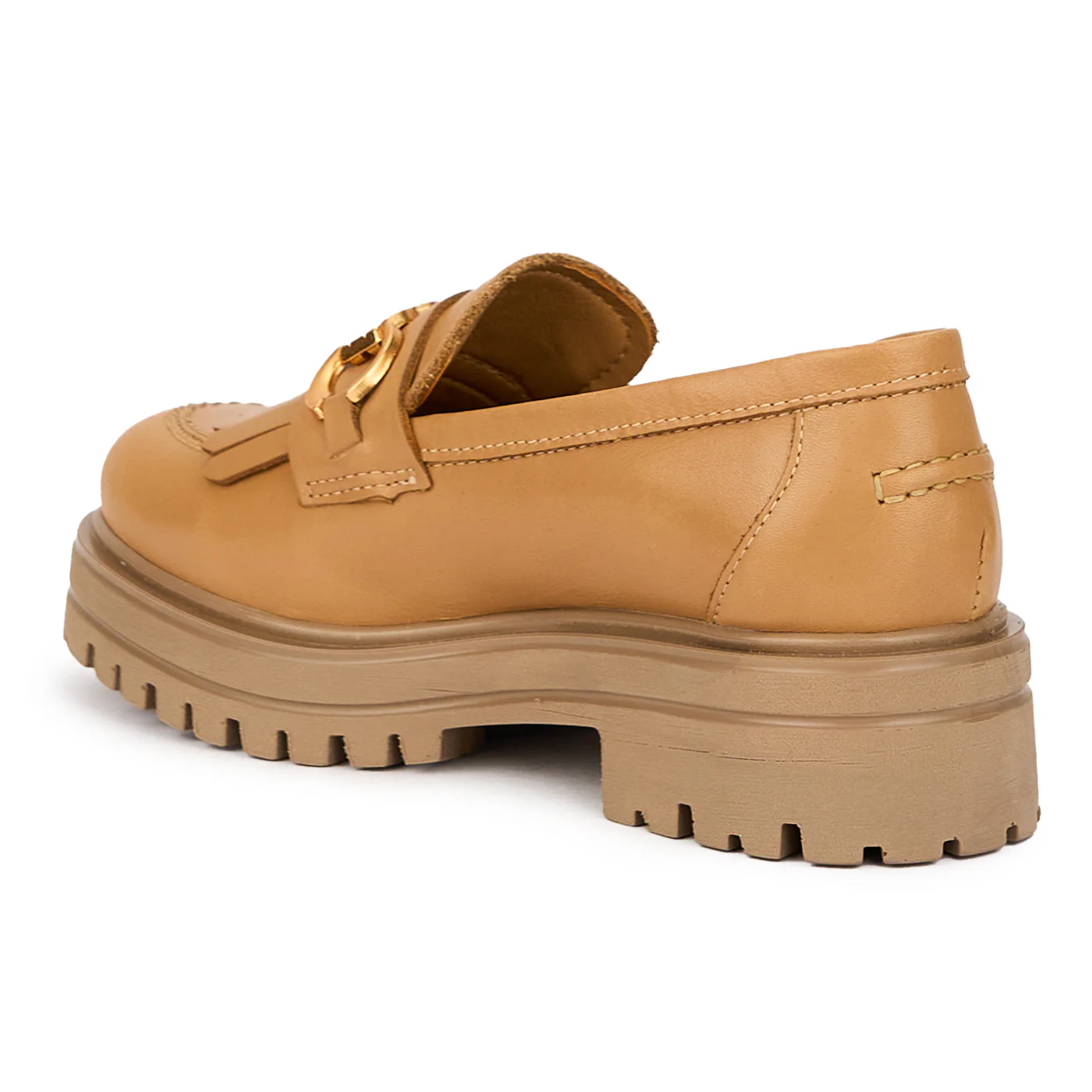 Pantofi dama din piele naturala bej 15560 - Image 2