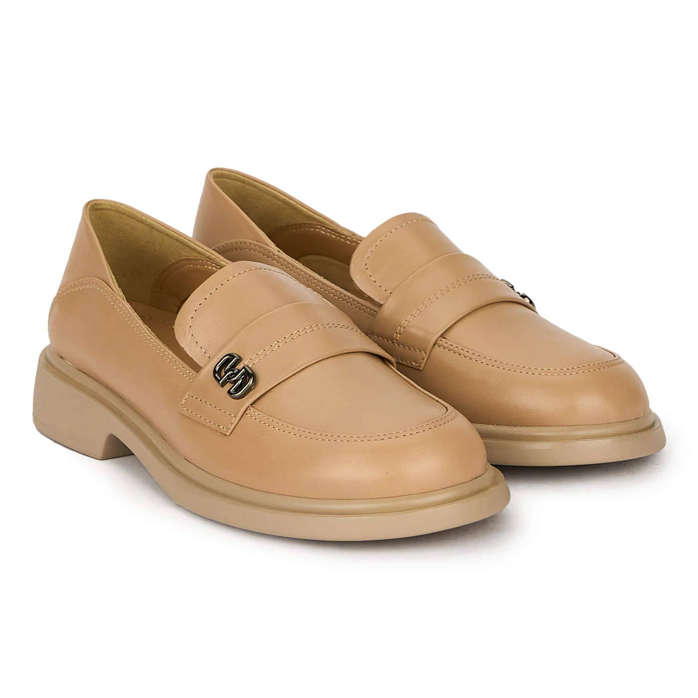 Pantofi dama din piele naturala bej 17842 - Image 4