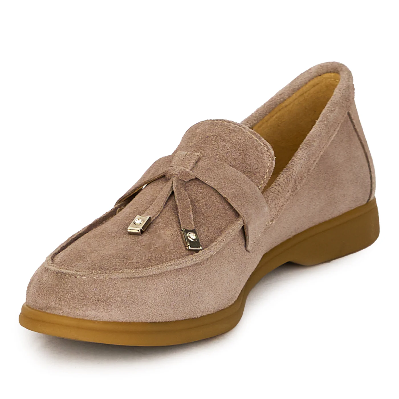Pantofi dama din piele naturala bej 17846 - Image 3