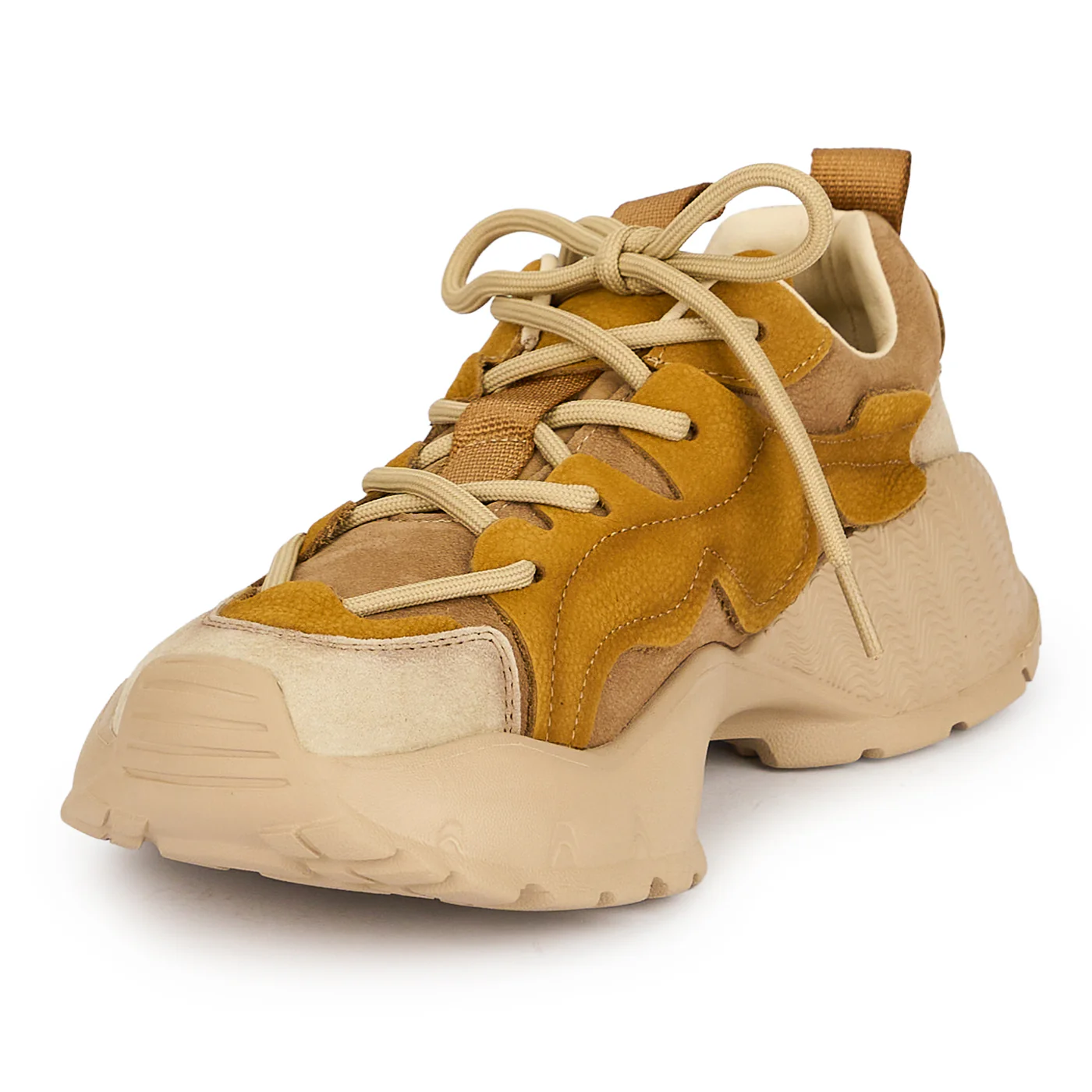 Pantofi dama din piele naturala galbena 19255 - Image 3